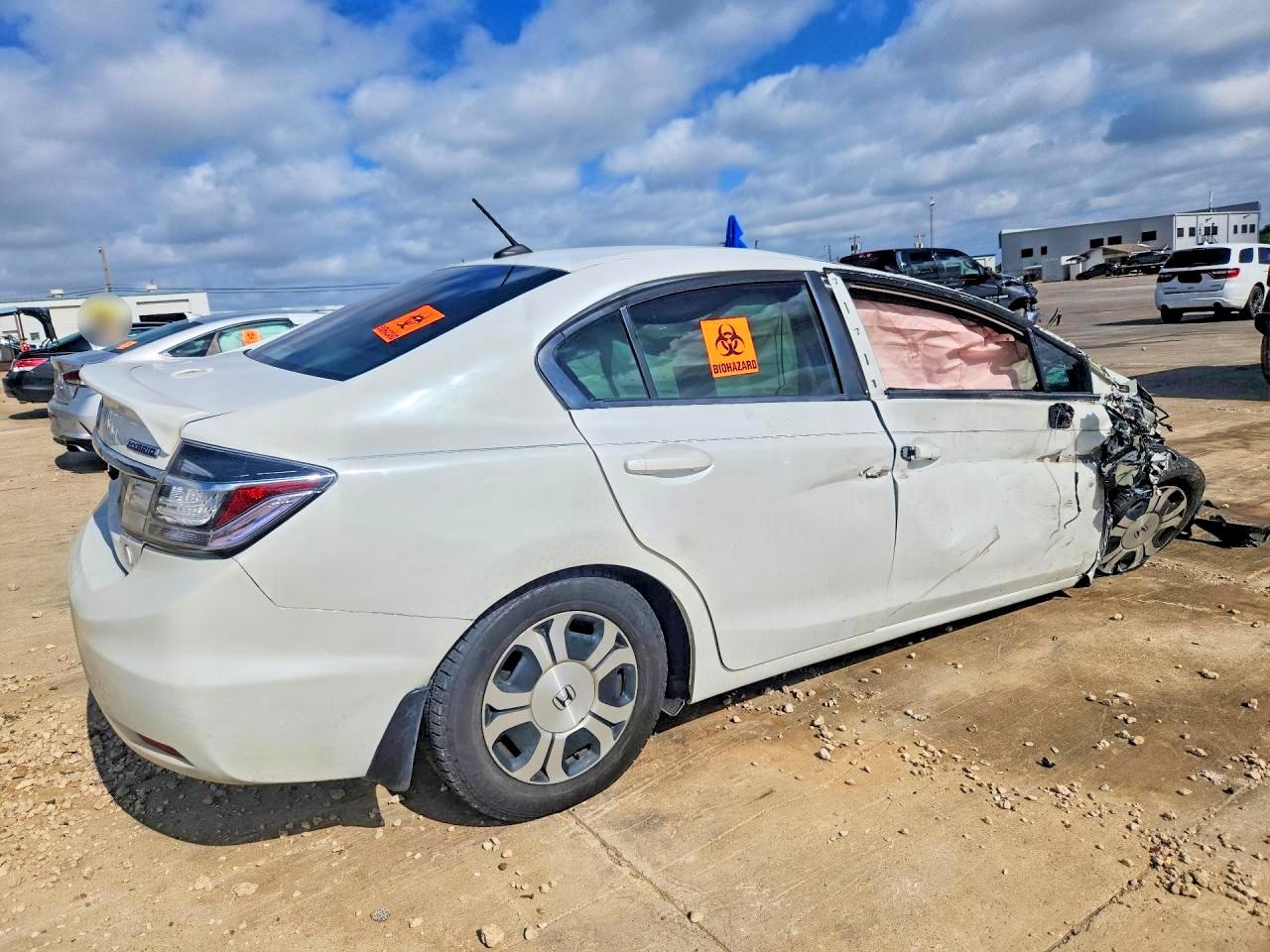 2013 Honda Civic Hybrid L Белый vin: 19XFB4F32DE002861