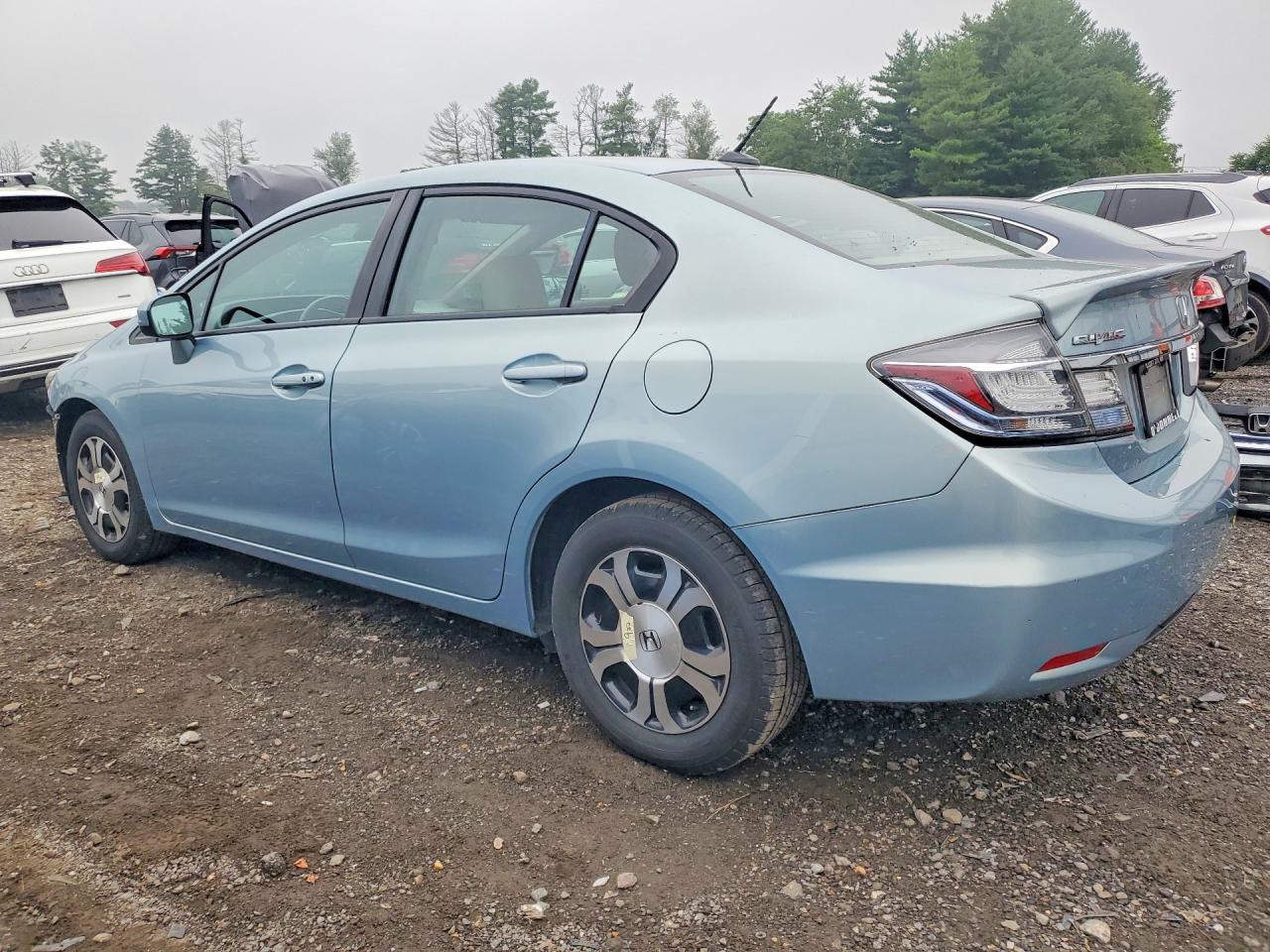 2014 Honda Civic Hybrid L Blue vin: 19XFB4F32EE000464