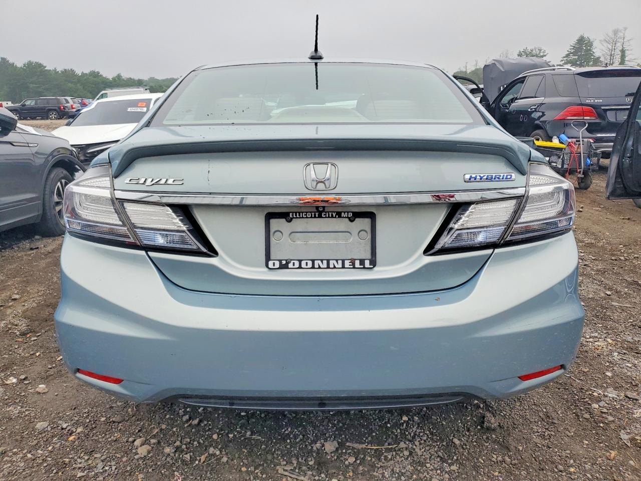 2014 Honda Civic Hybrid L Blue vin: 19XFB4F32EE000464
