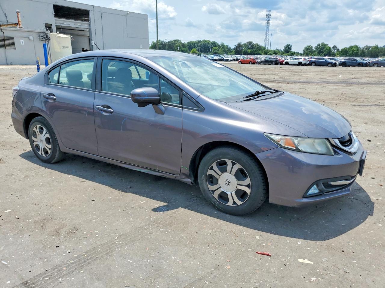 2015 Honda Civic Hybrid L Gray vin: 19XFB4F32FE200178