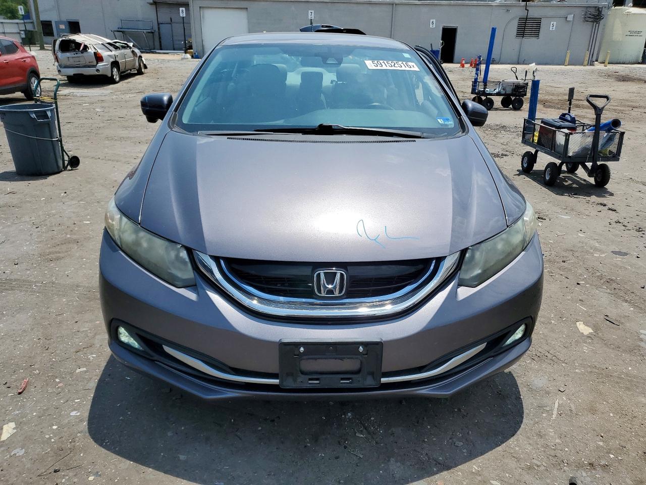 2015 Honda Civic Hybrid L Gray vin: 19XFB4F32FE200178