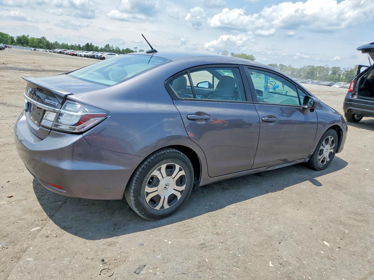 2015 Honda Civic Hybrid L Gray vin: 19XFB4F32FE200178