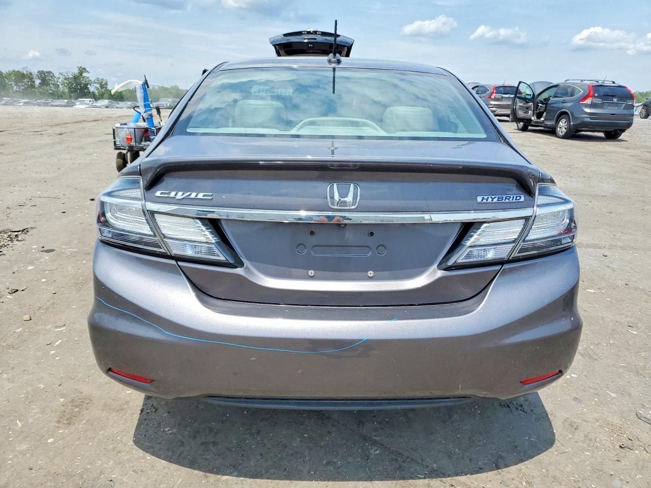 2015 Honda Civic Hybrid L Gray vin: 19XFB4F32FE200178