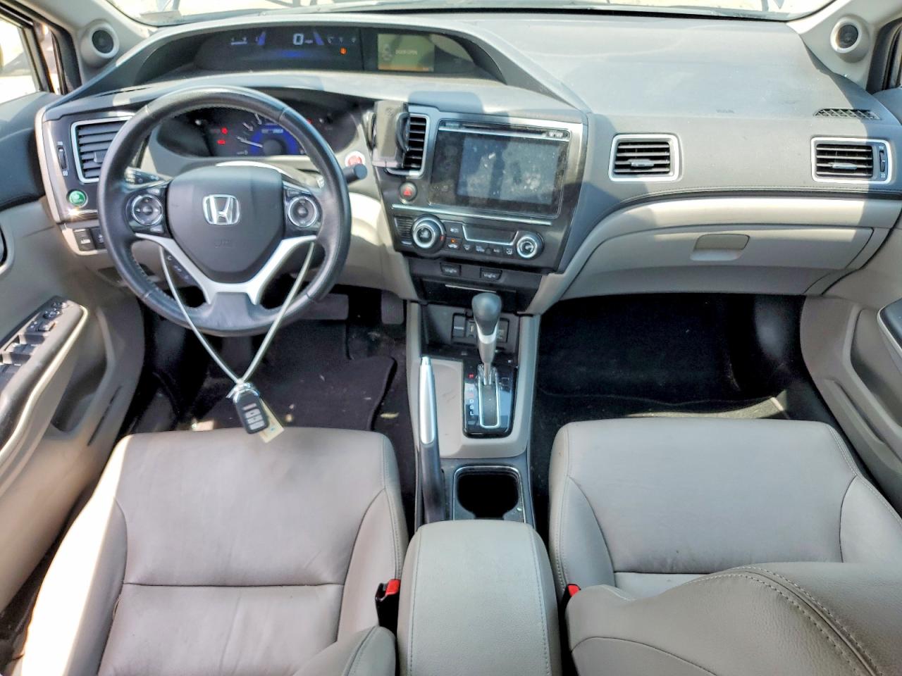 2015 Honda Civic Hybrid L Gray vin: 19XFB4F32FE200178