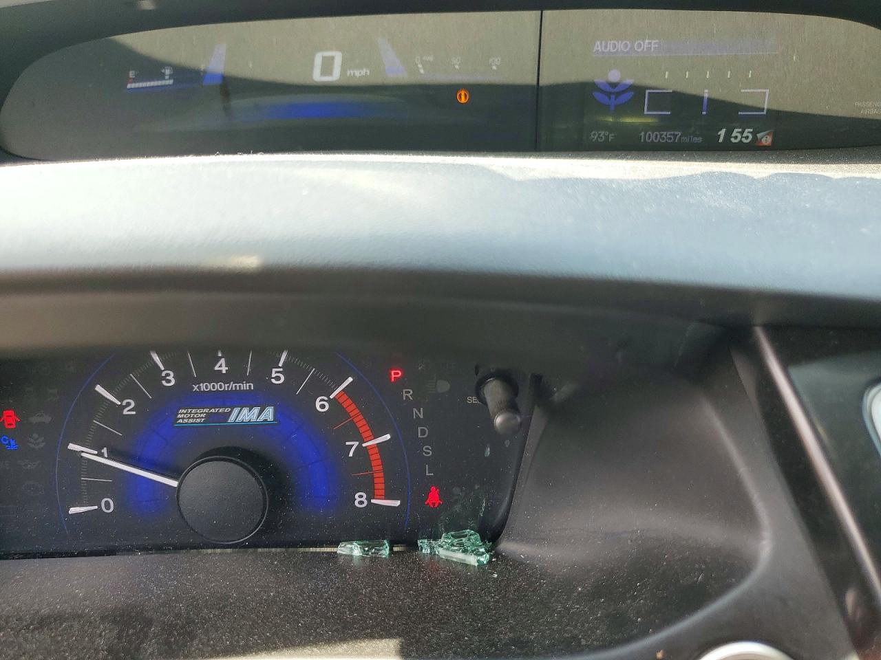 2015 Honda Civic Hybrid L Gray vin: 19XFB4F32FE200178