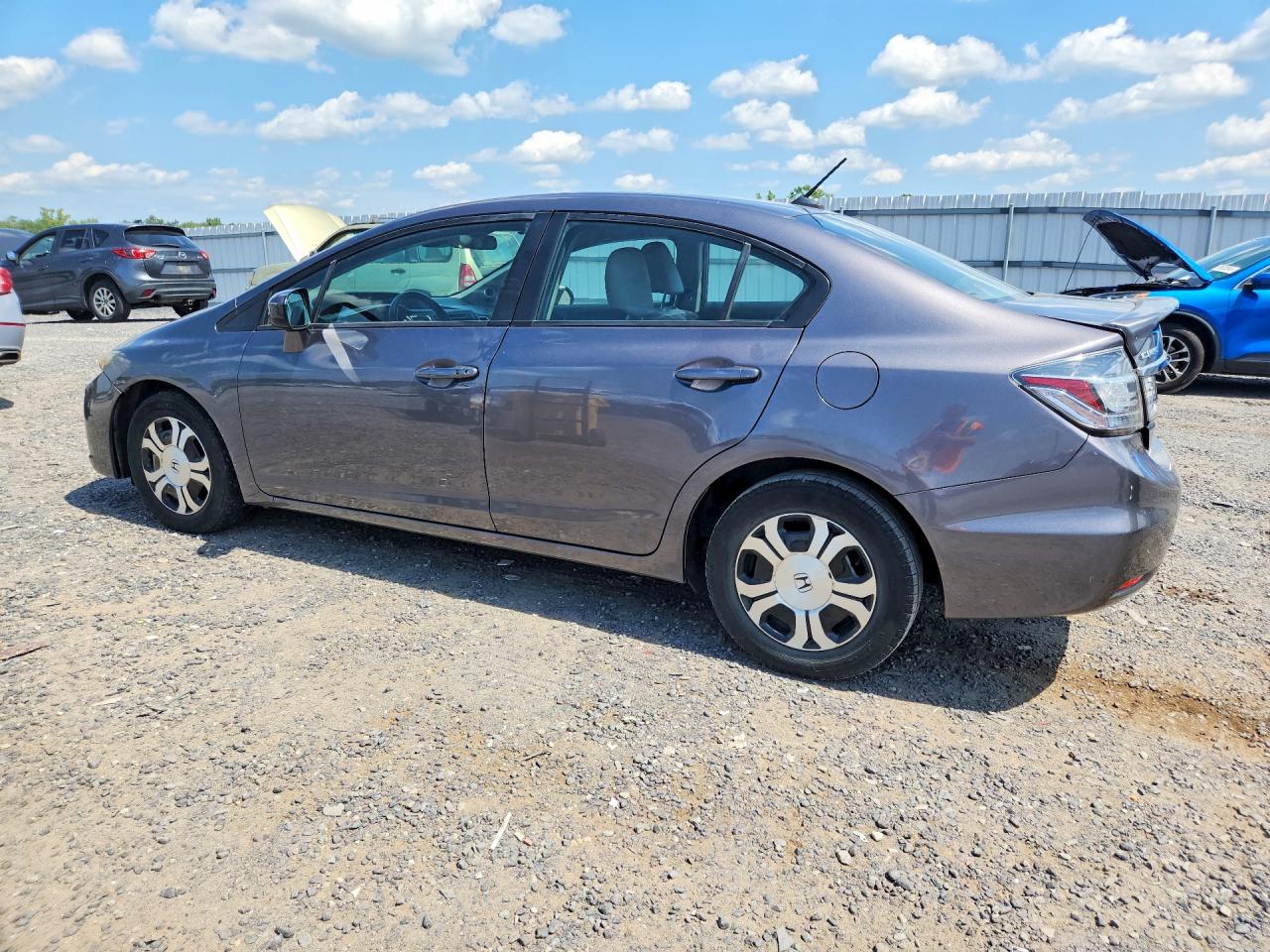 2015 Honda Civic Hybrid L Gray vin: 19XFB4F32FE200262