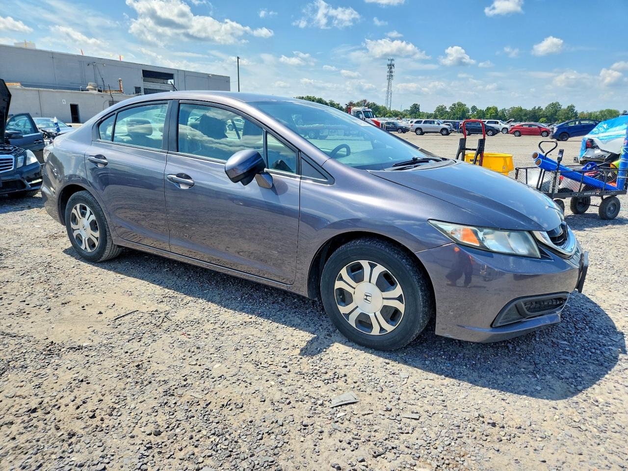 2015 Honda Civic Hybrid L Gray vin: 19XFB4F32FE200262