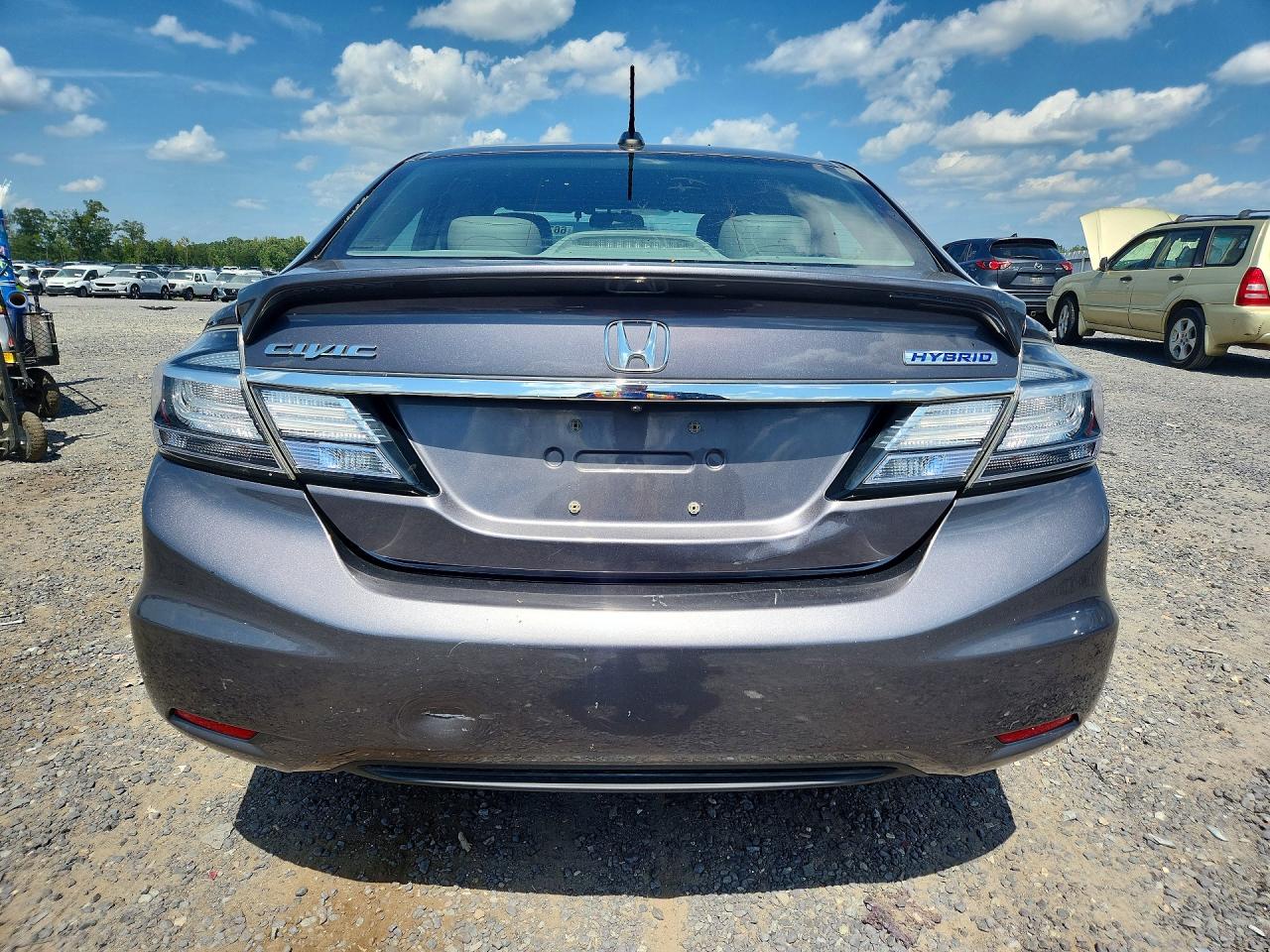 2015 Honda Civic Hybrid L Gray vin: 19XFB4F32FE200262