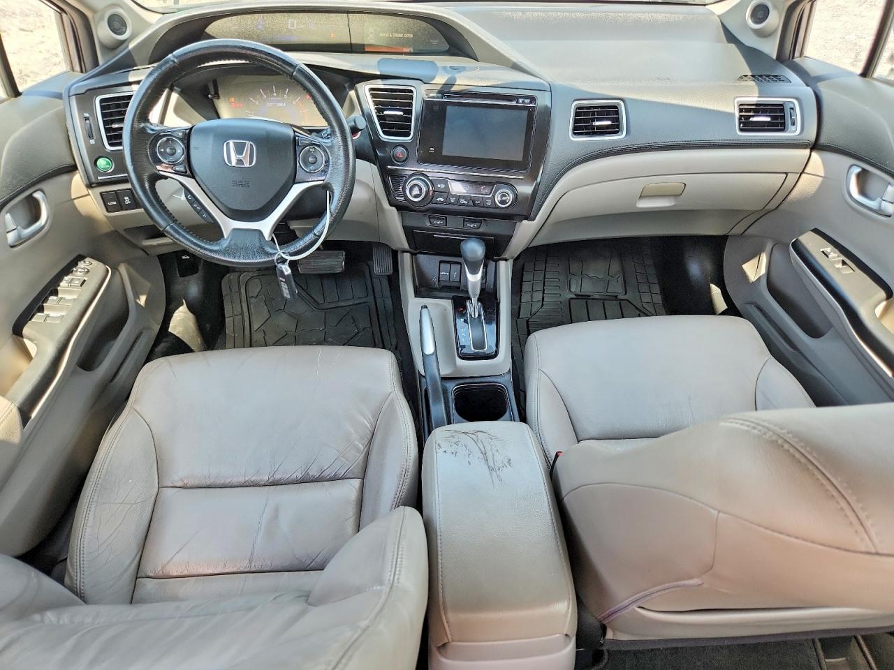 2015 Honda Civic Hybrid L Gray vin: 19XFB4F32FE200262