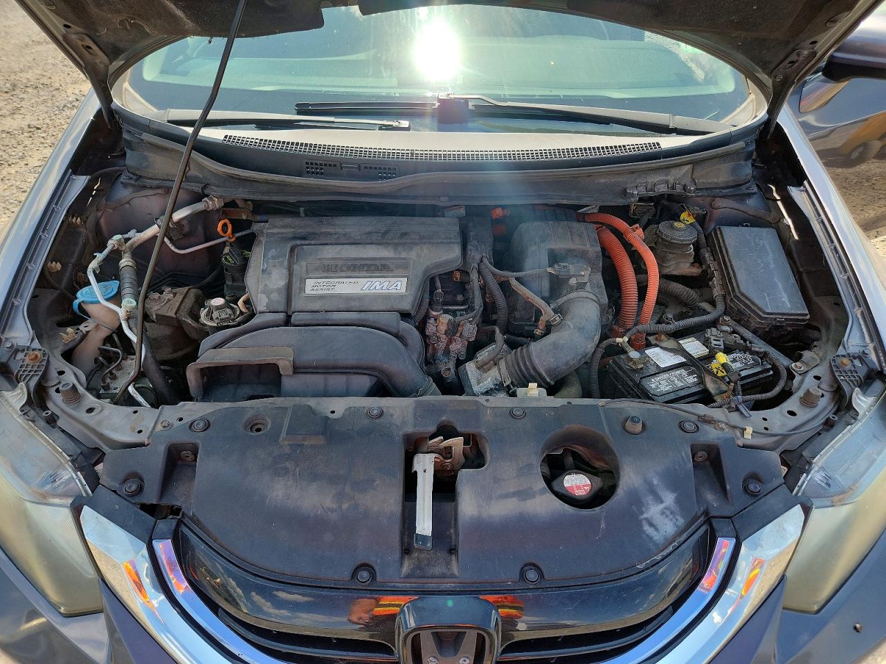 2015 Honda Civic Hybrid L Gray vin: 19XFB4F32FE200262