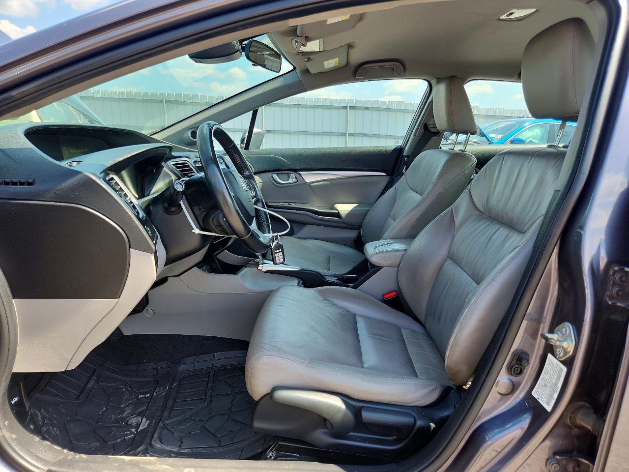 2015 Honda Civic Hybrid L Gray vin: 19XFB4F32FE200262