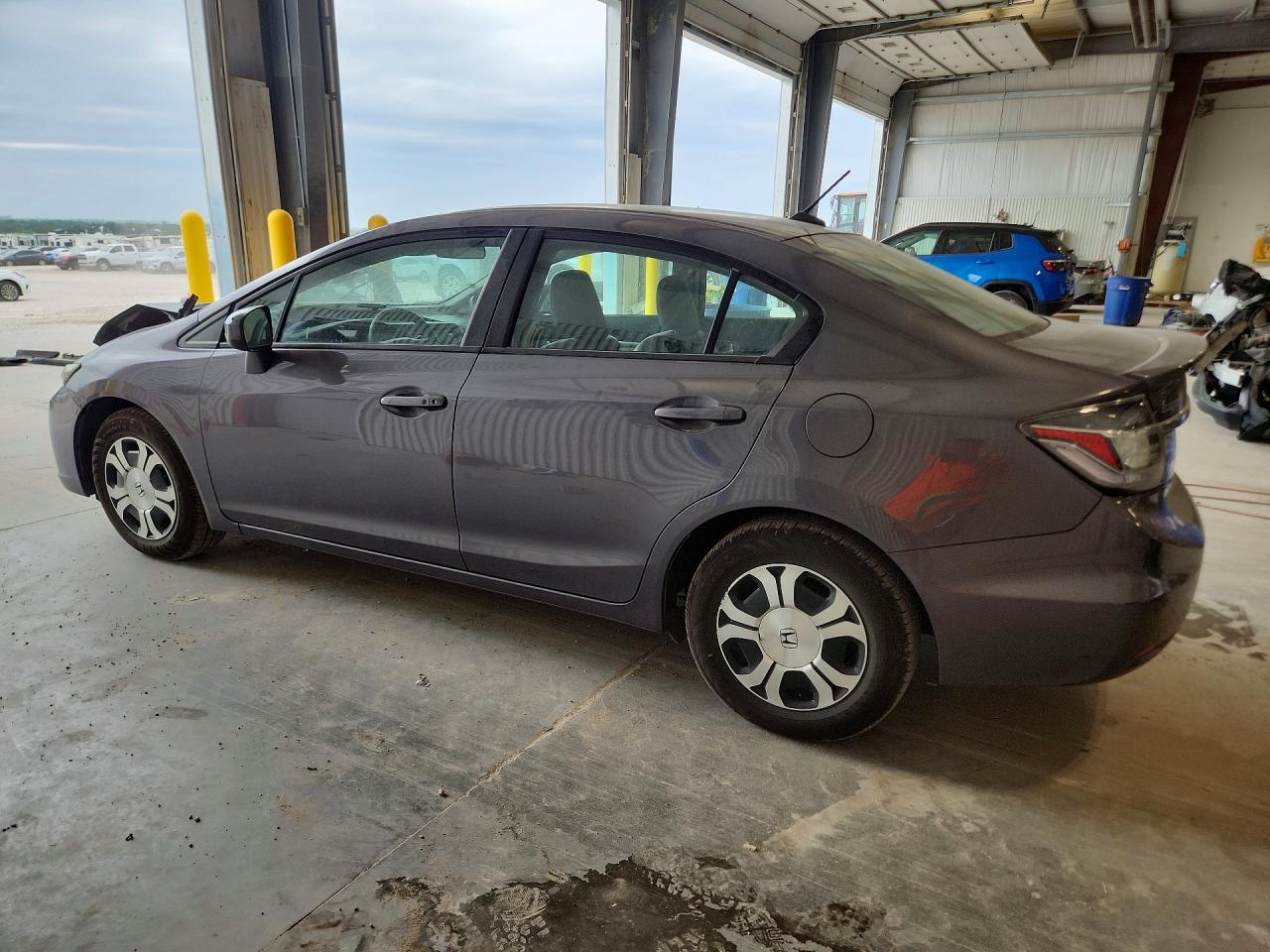 2014 Honda Civic Hybrid L Gray vin: 19XFB4F33EE001848