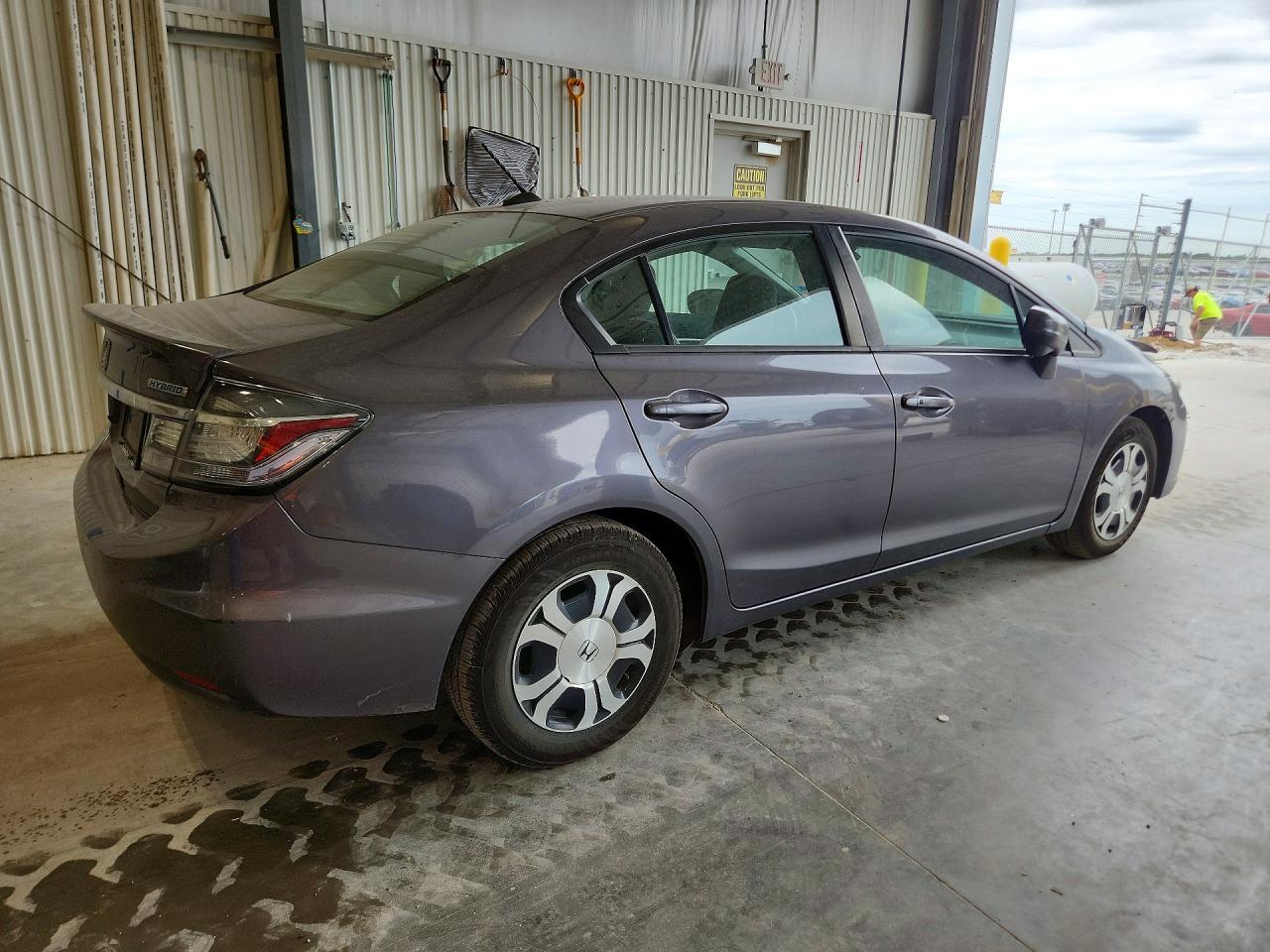 2014 Honda Civic Hybrid L Gray vin: 19XFB4F33EE001848