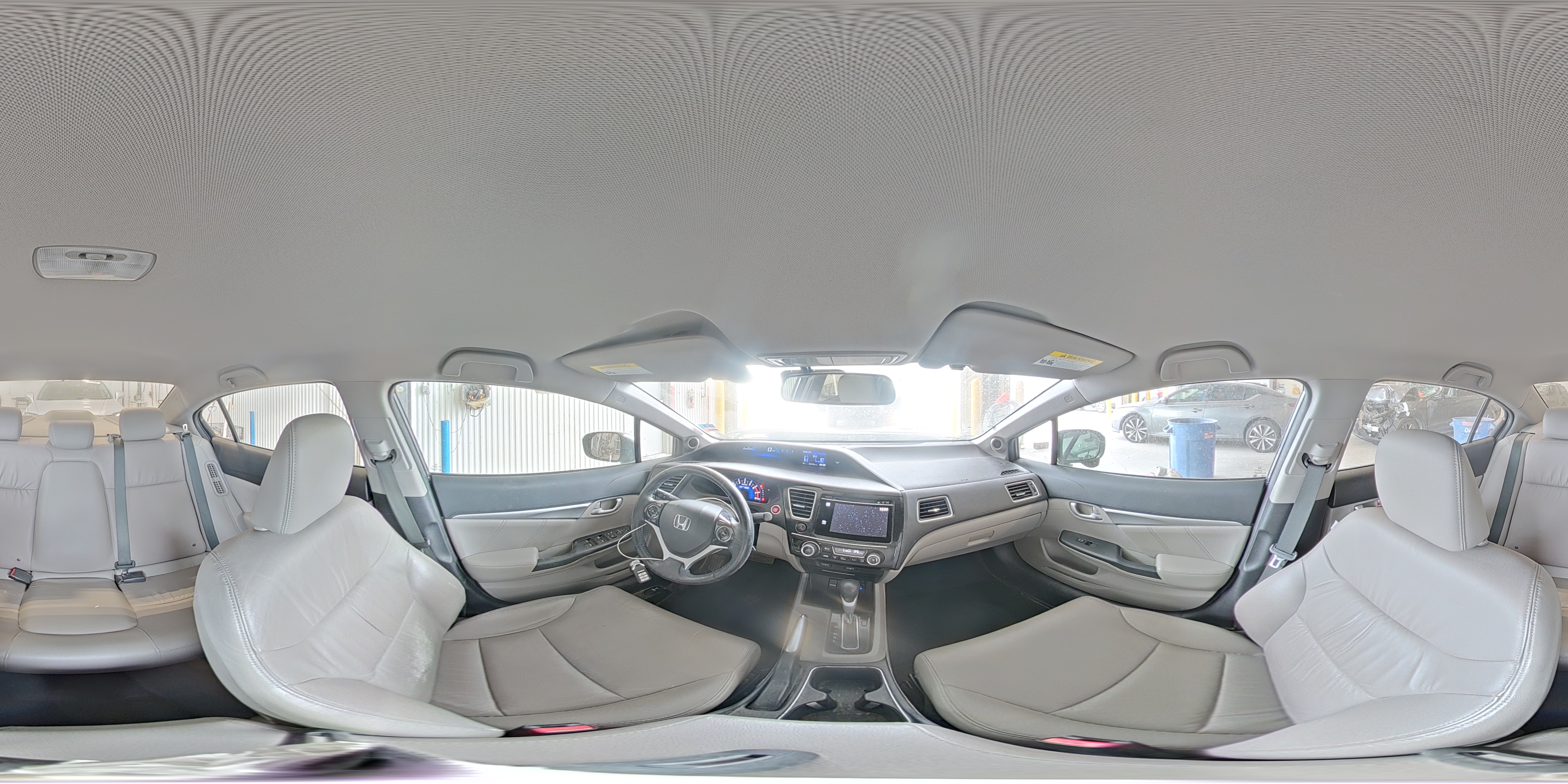 2014 Honda Civic Hybrid L Gray vin: 19XFB4F33EE001848