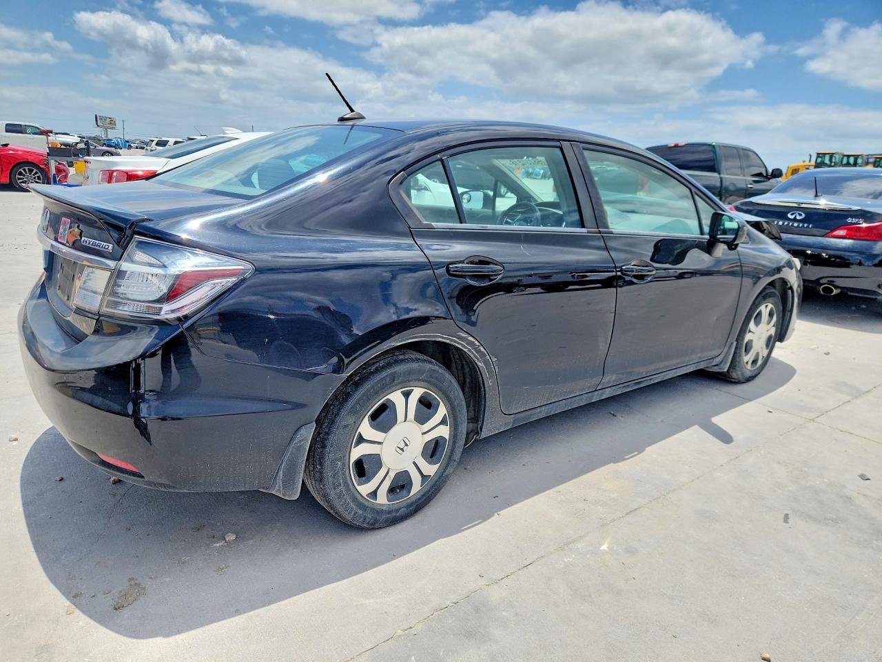 2015 Honda Civic Hybrid L Black vin: 19XFB4F33FE200738
