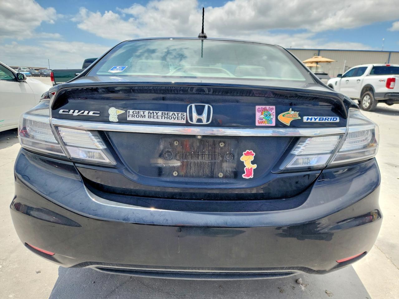 2015 Honda Civic Hybrid L Black vin: 19XFB4F33FE200738