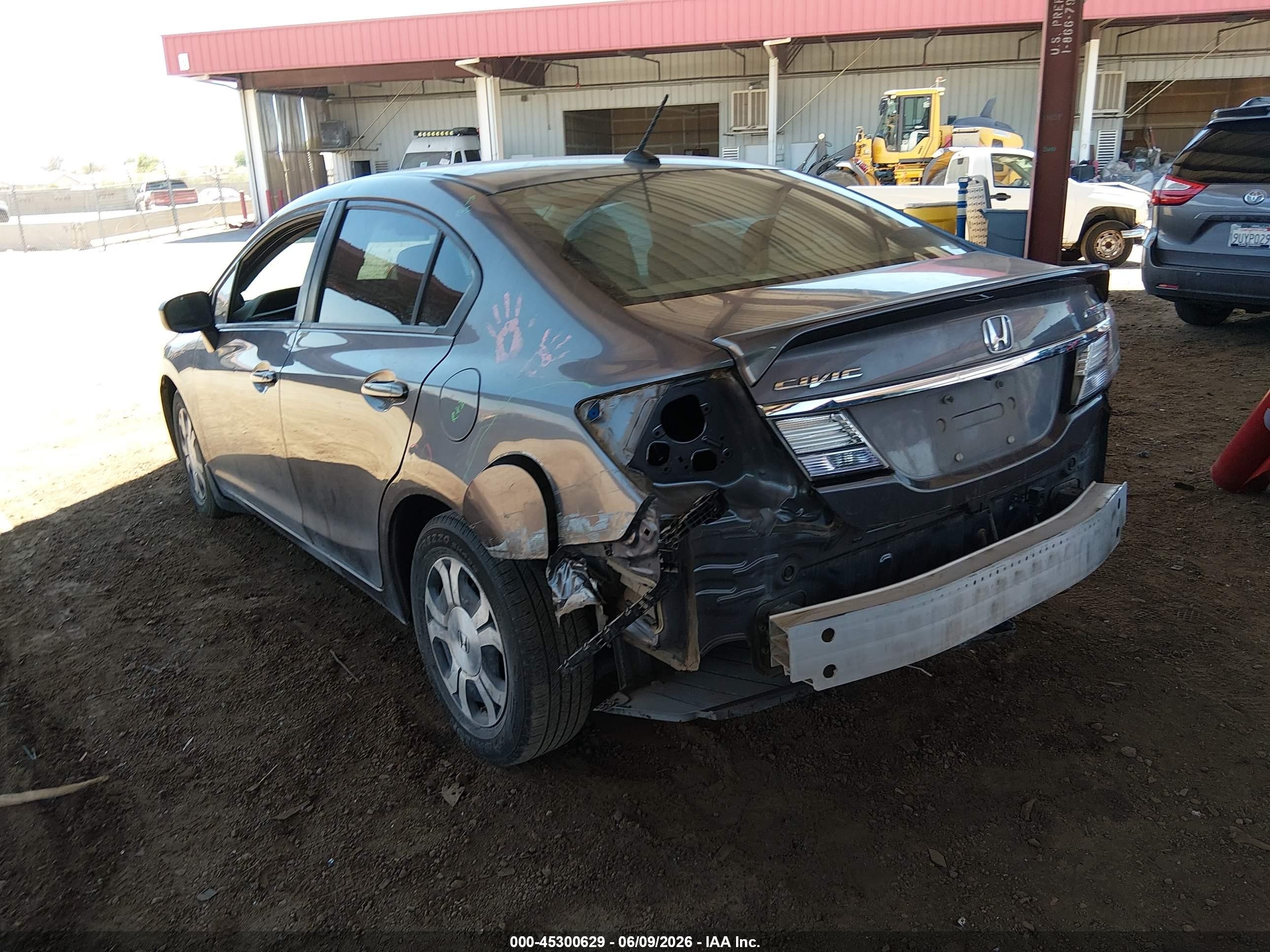2015 Honda Civic Hybrid   Серый vin: 19XFB4F34FE000256