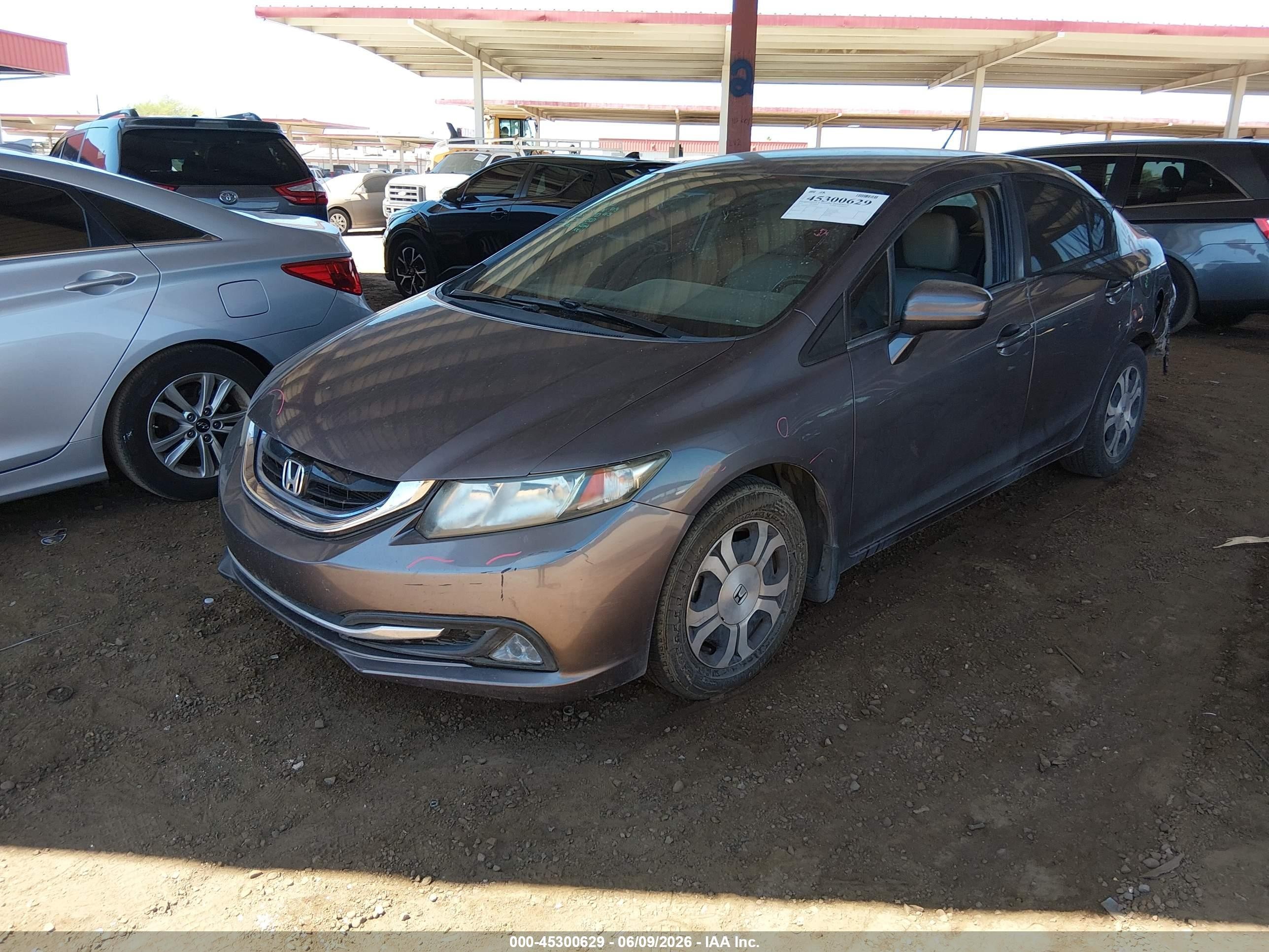 2015 Honda Civic Hybrid   Серый vin: 19XFB4F34FE000256