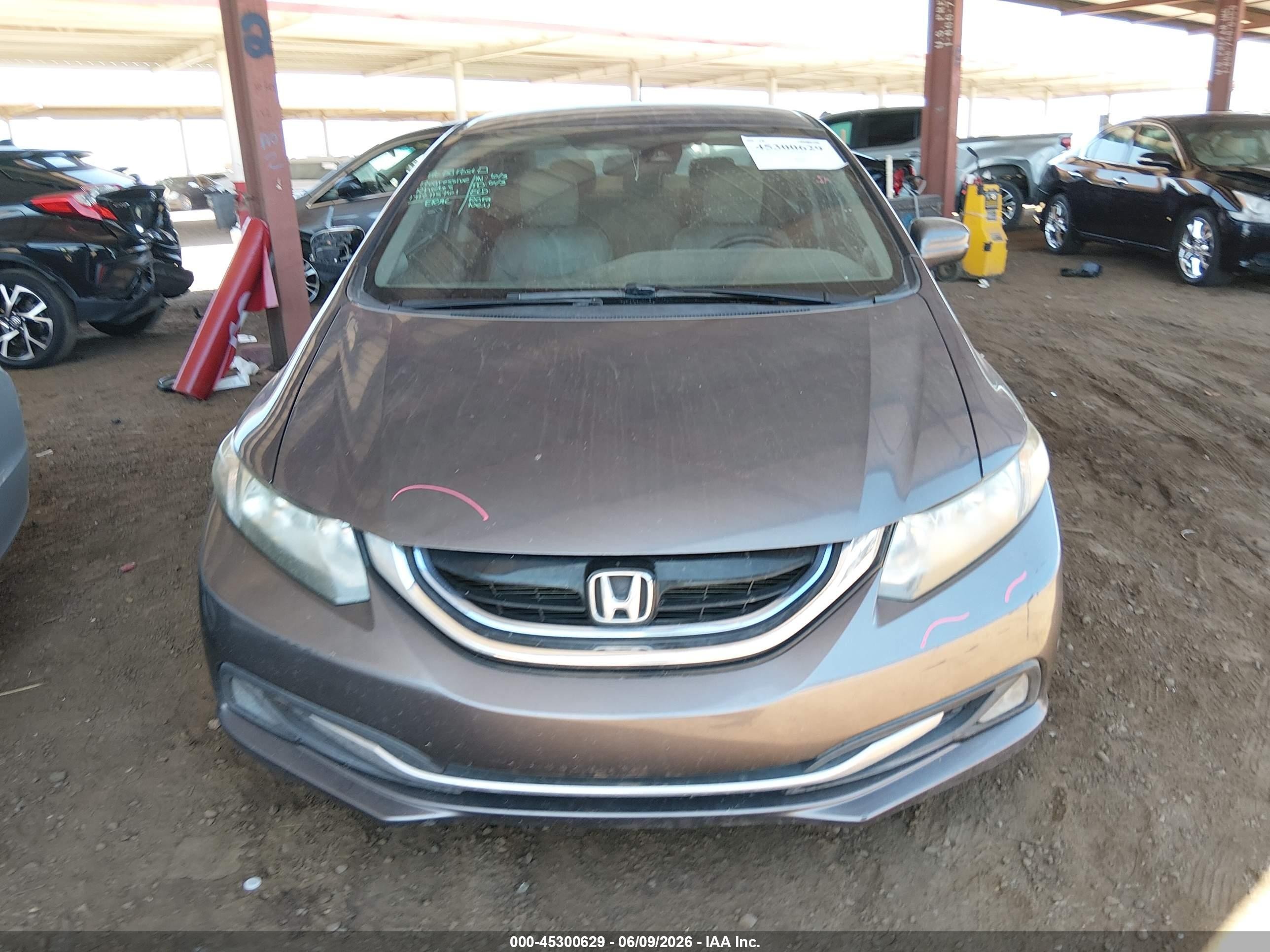 2015 Honda Civic Hybrid   Серый vin: 19XFB4F34FE000256