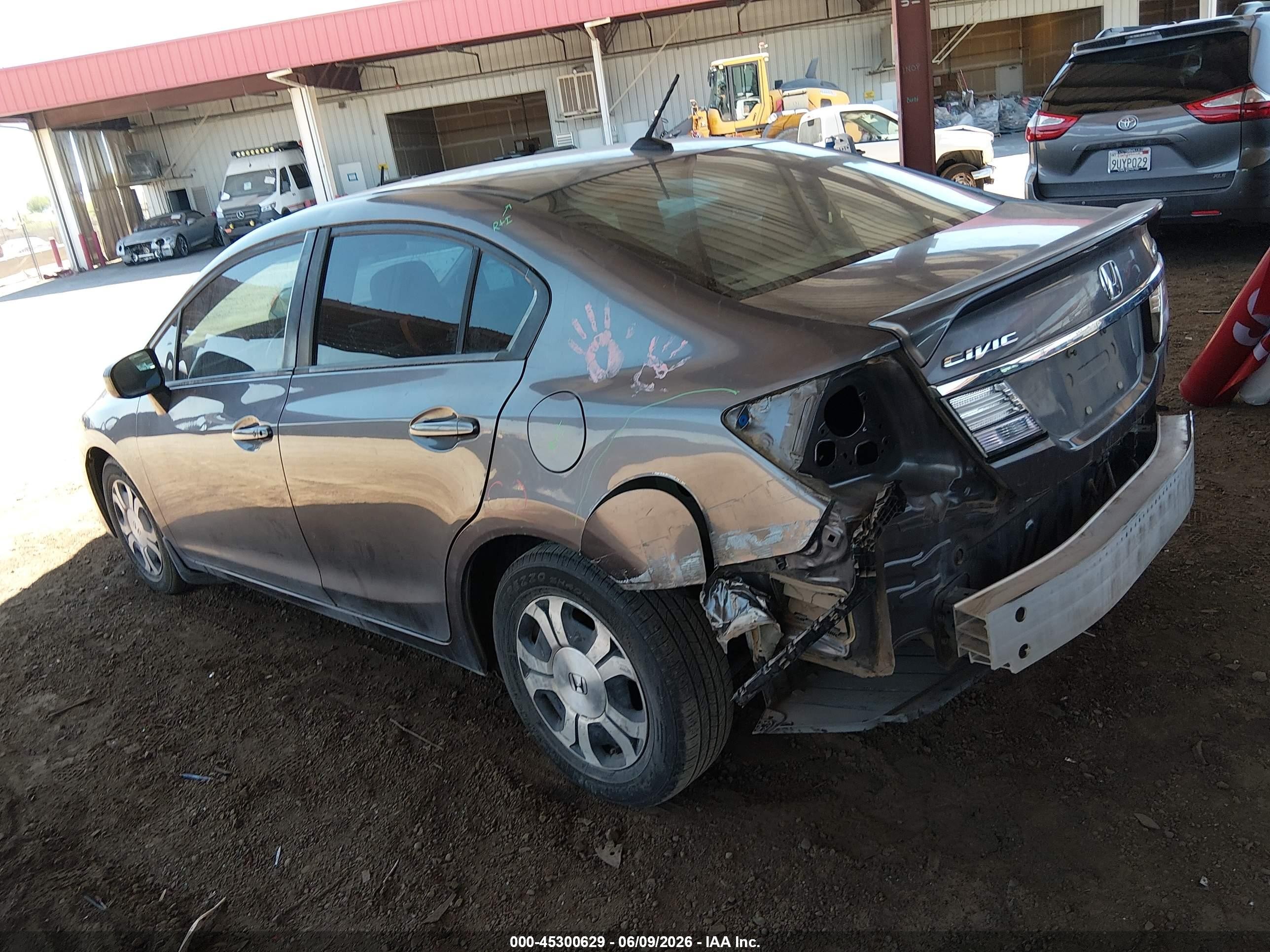 2015 Honda Civic Hybrid   Серый vin: 19XFB4F34FE000256