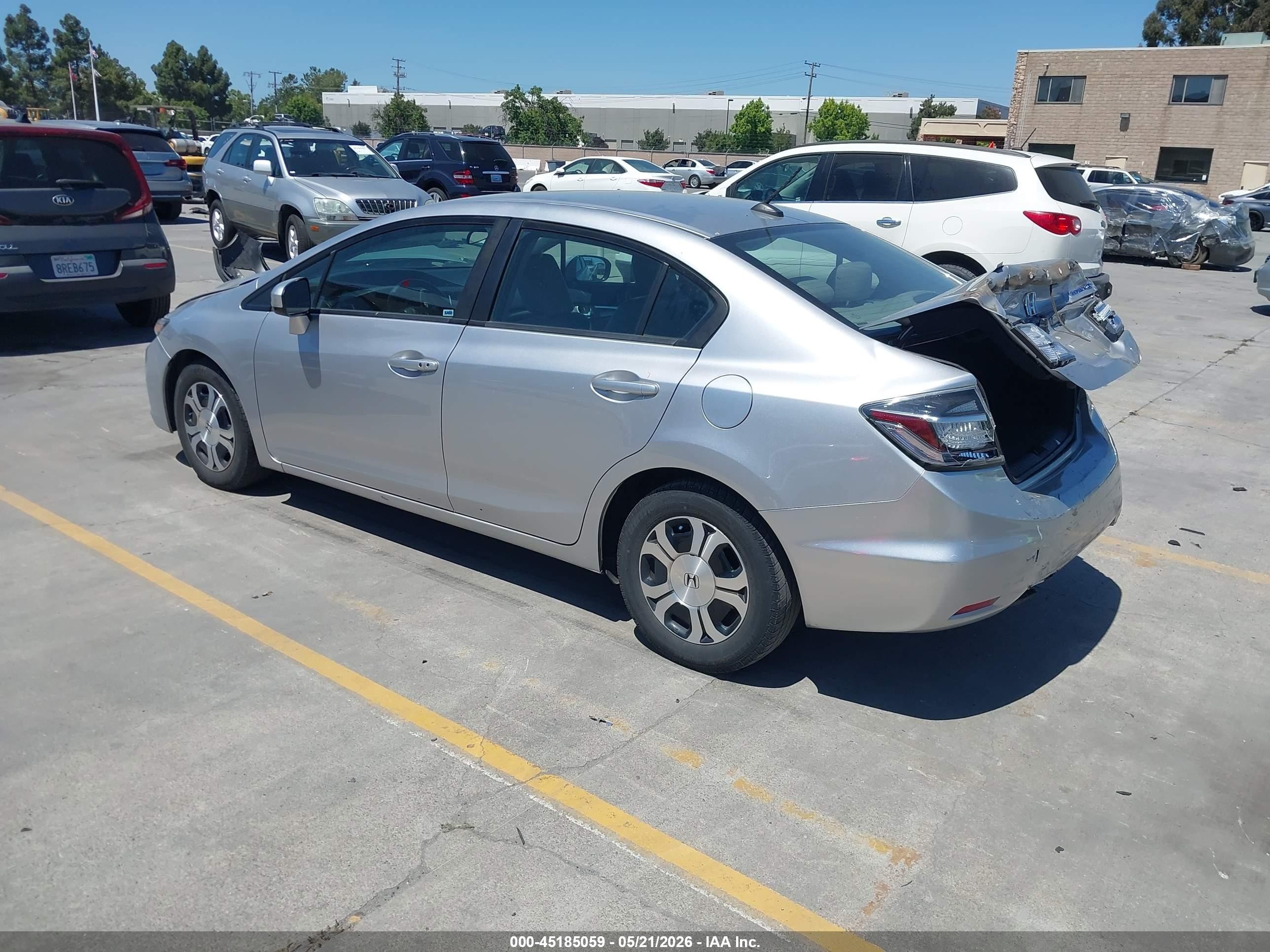 2015 Honda Civic Hybrid   Серый vin: 19XFB4F34FE200179