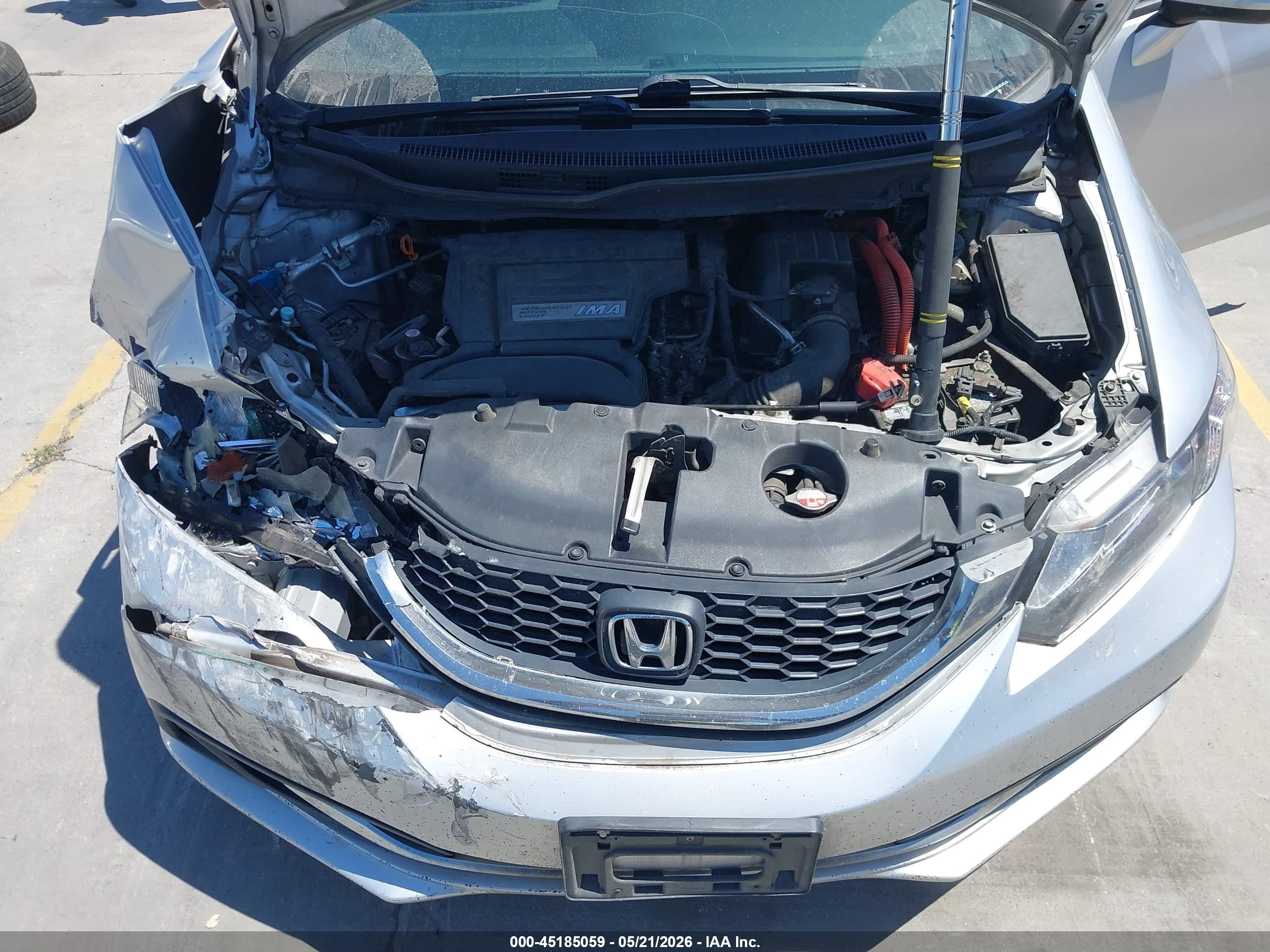 2015 Honda Civic Hybrid   Серый vin: 19XFB4F34FE200179