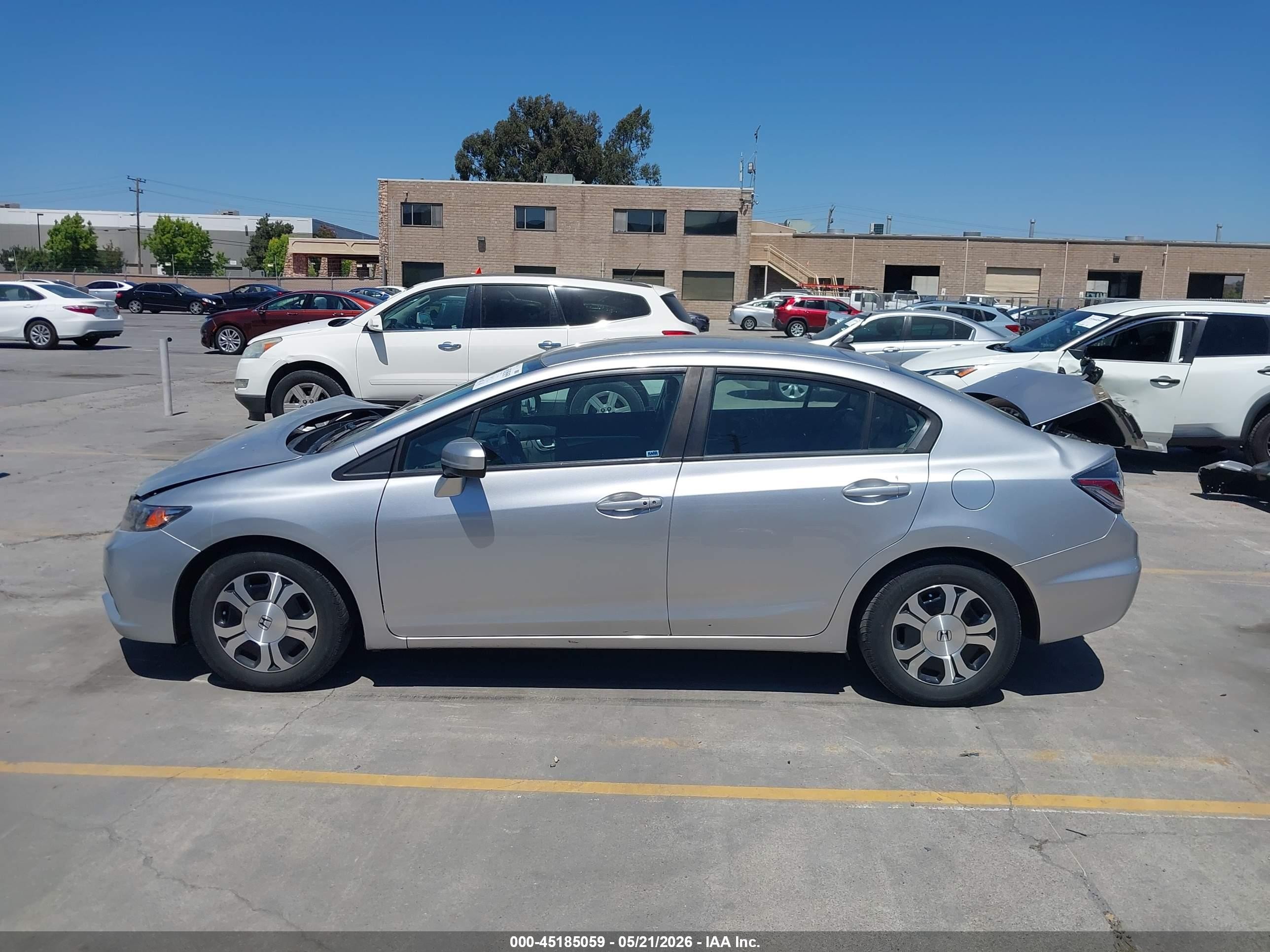 2015 Honda Civic Hybrid   Серый vin: 19XFB4F34FE200179