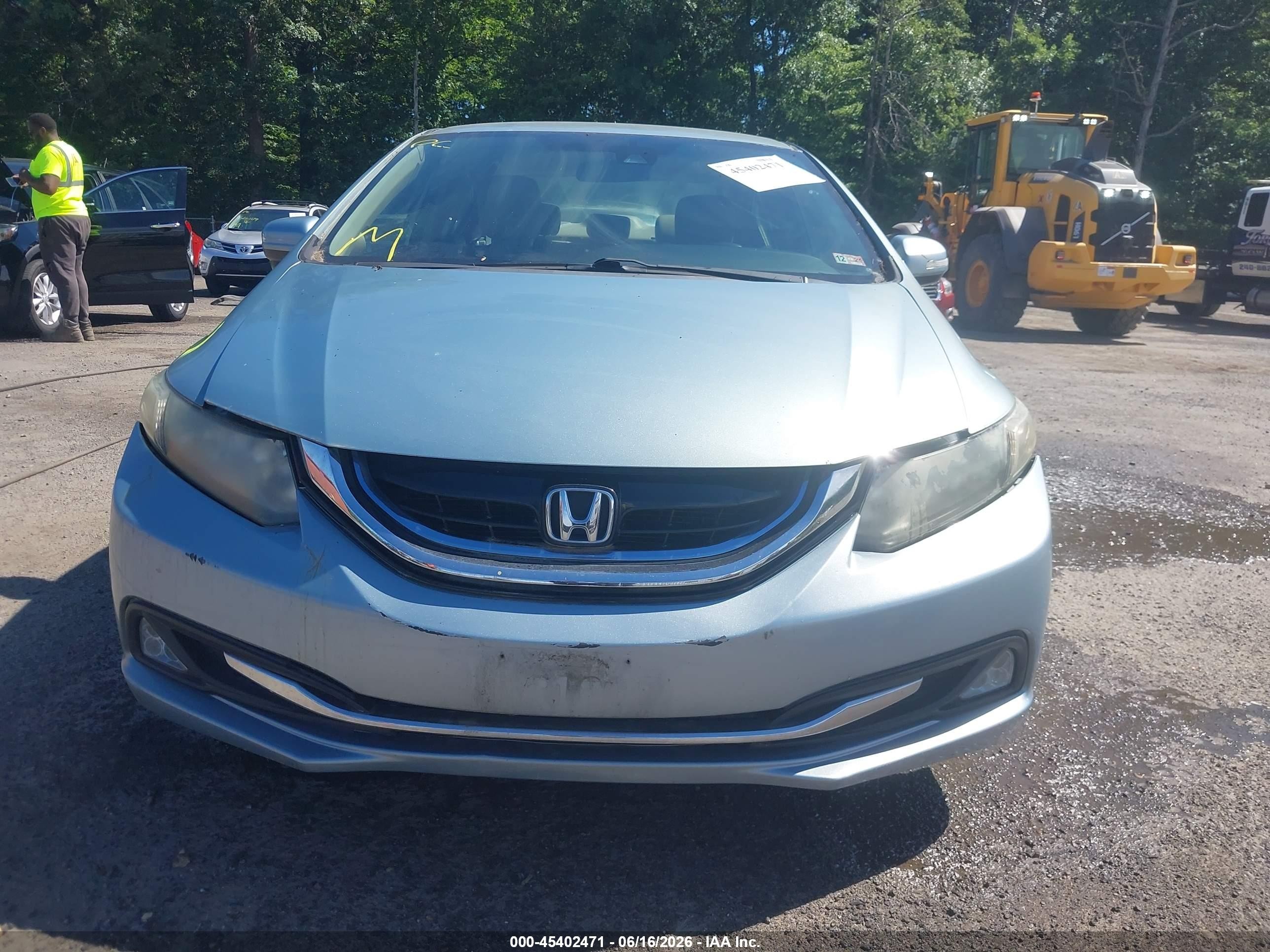2014 Honda Civic Hybrid   Light Blue vin: 19XFB4F35EE001558