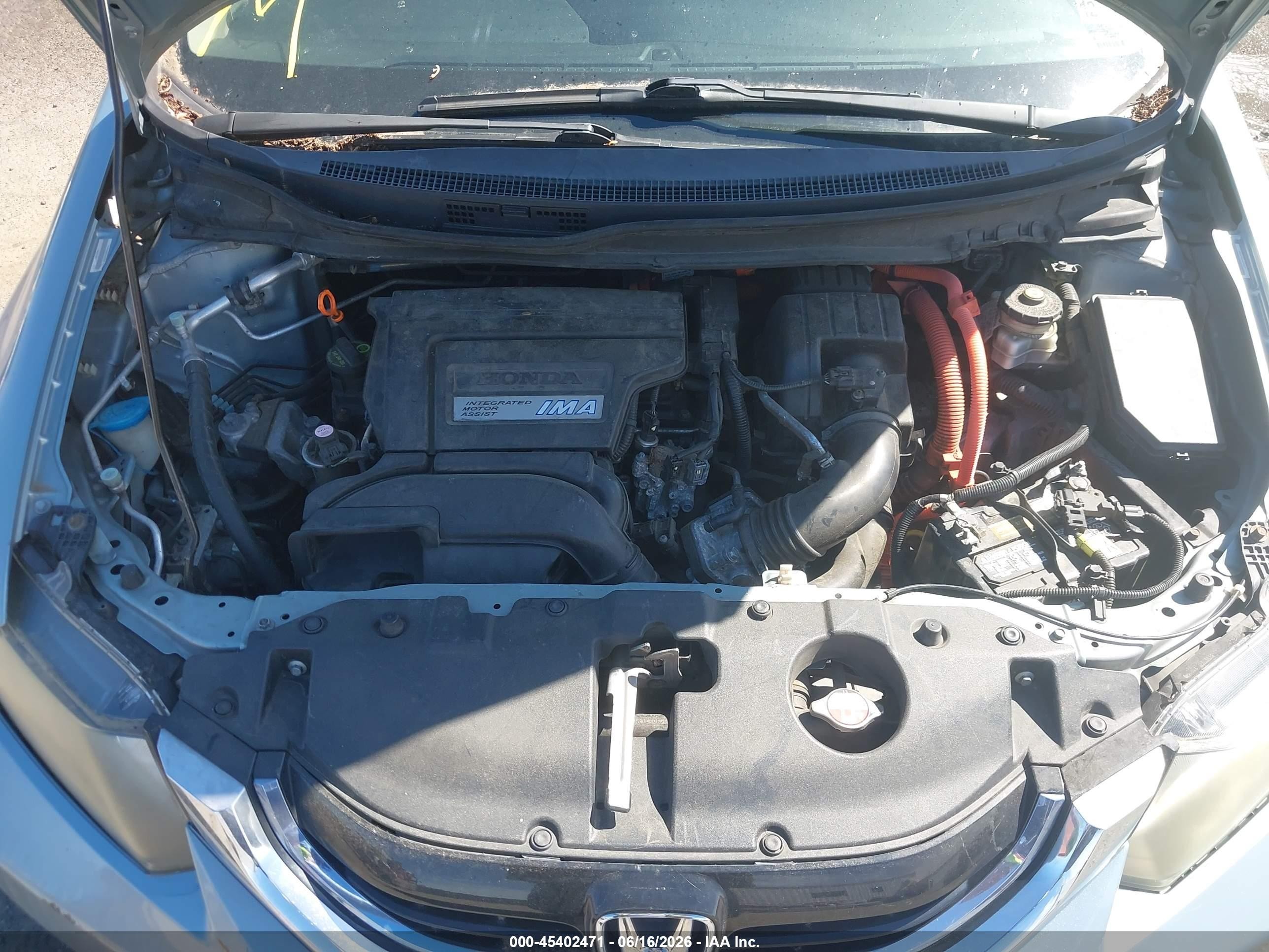 2014 Honda Civic Hybrid   Light Blue vin: 19XFB4F35EE001558