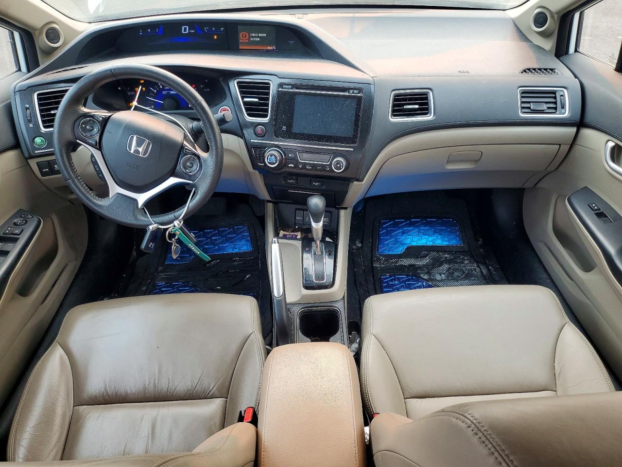 2015 Honda Civic Hybrid L White vin: 19XFB4F35FE000590