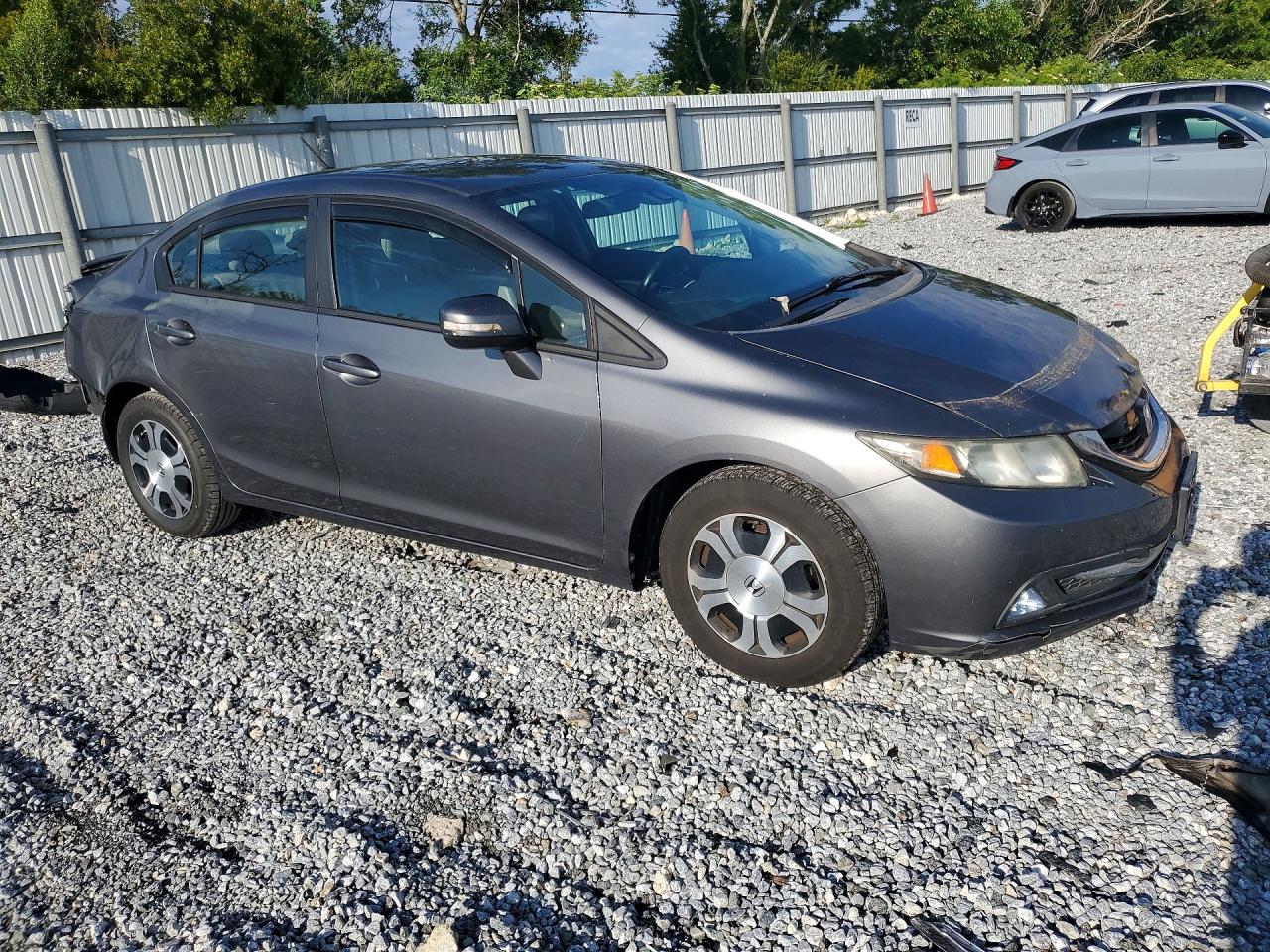 2013 Honda Civic Hybrid L Gray vin: 19XFB4F37DE203073