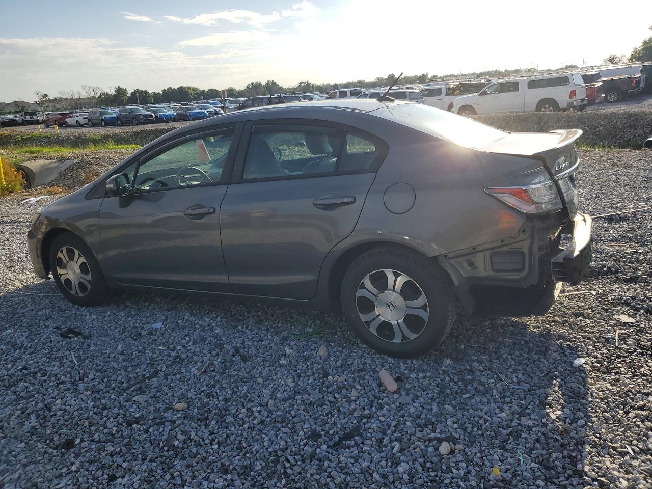 2013 Honda Civic Hybrid L Gray vin: 19XFB4F37DE203073