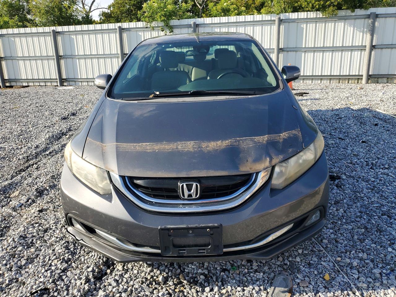 2013 Honda Civic Hybrid L Gray vin: 19XFB4F37DE203073