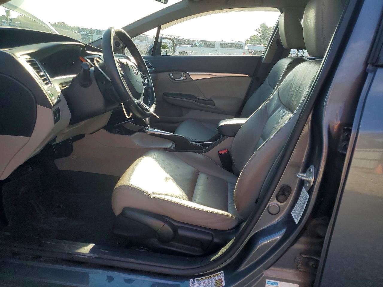 2013 Honda Civic Hybrid L Gray vin: 19XFB4F37DE203073