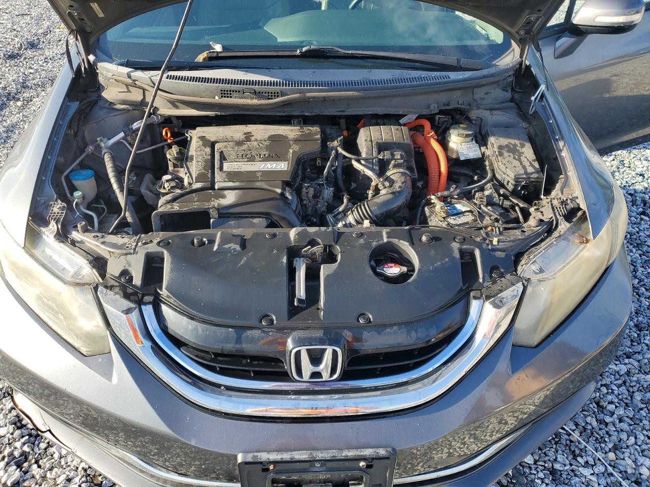 2013 Honda Civic Hybrid L Gray vin: 19XFB4F37DE203073
