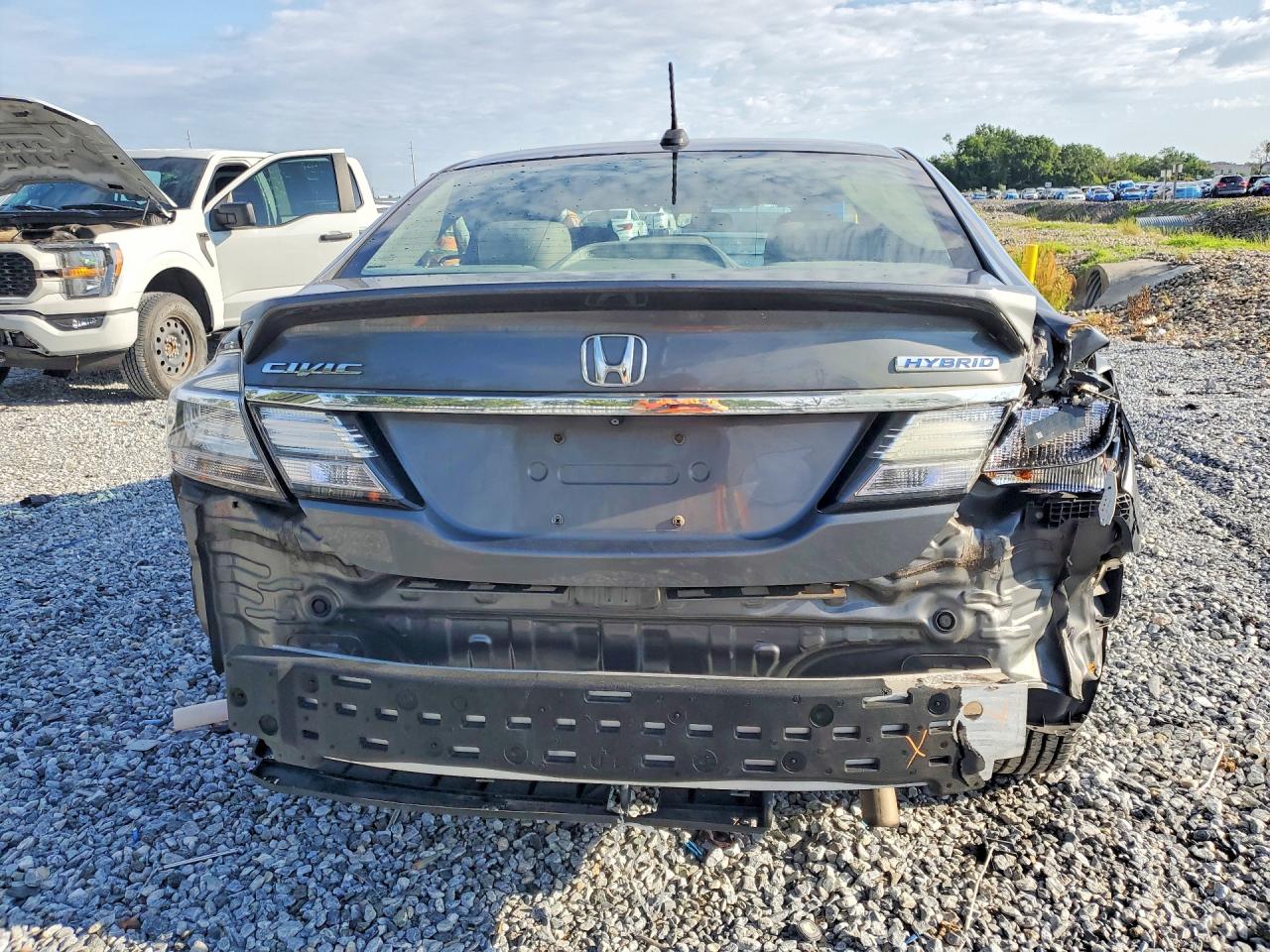2013 Honda Civic Hybrid L Gray vin: 19XFB4F37DE203073