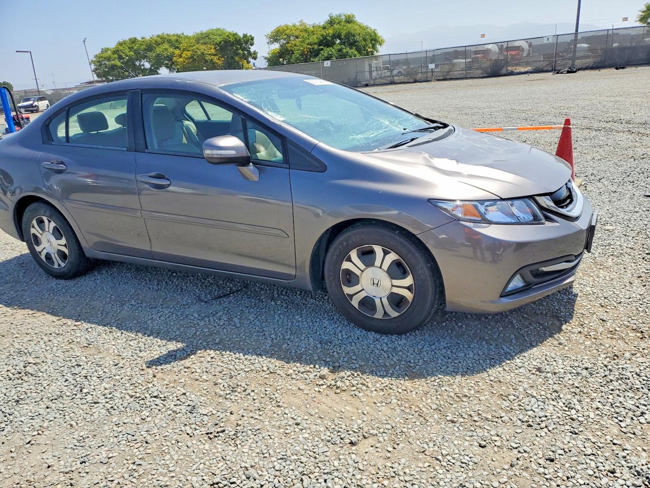 2013 Honda Civic Hybrid L Gray vin: 19XFB4F3XDE203908
