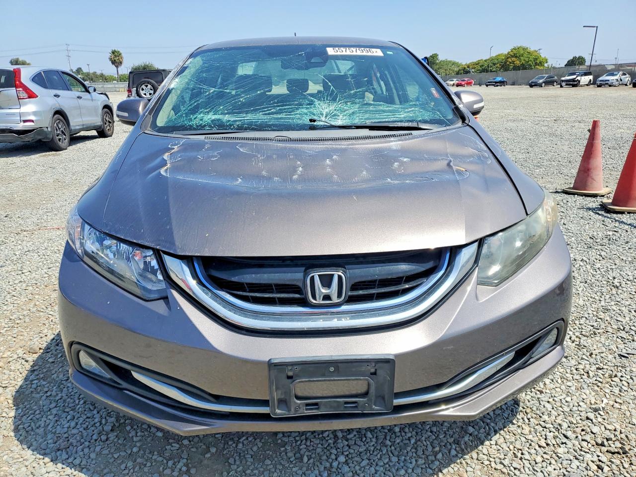 2013 Honda Civic Hybrid L Gray vin: 19XFB4F3XDE203908