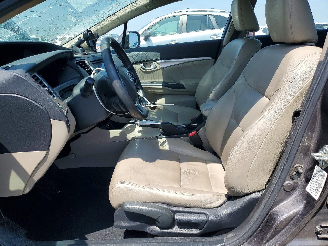 2013 Honda Civic Hybrid L Gray vin: 19XFB4F3XDE203908