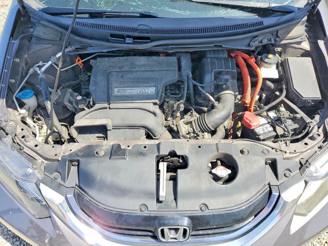 2013 Honda Civic Hybrid L Gray vin: 19XFB4F3XDE203908