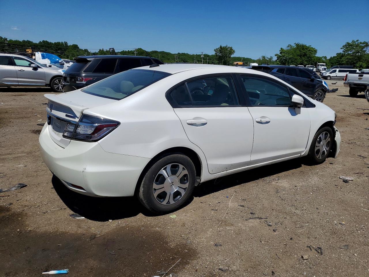 2015 Honda Civic Hybrid L Белый vin: 19XFB4F3XFE201630