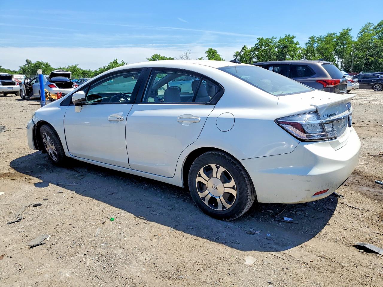 2015 Honda Civic Hybrid L Белый vin: 19XFB4F3XFE201630