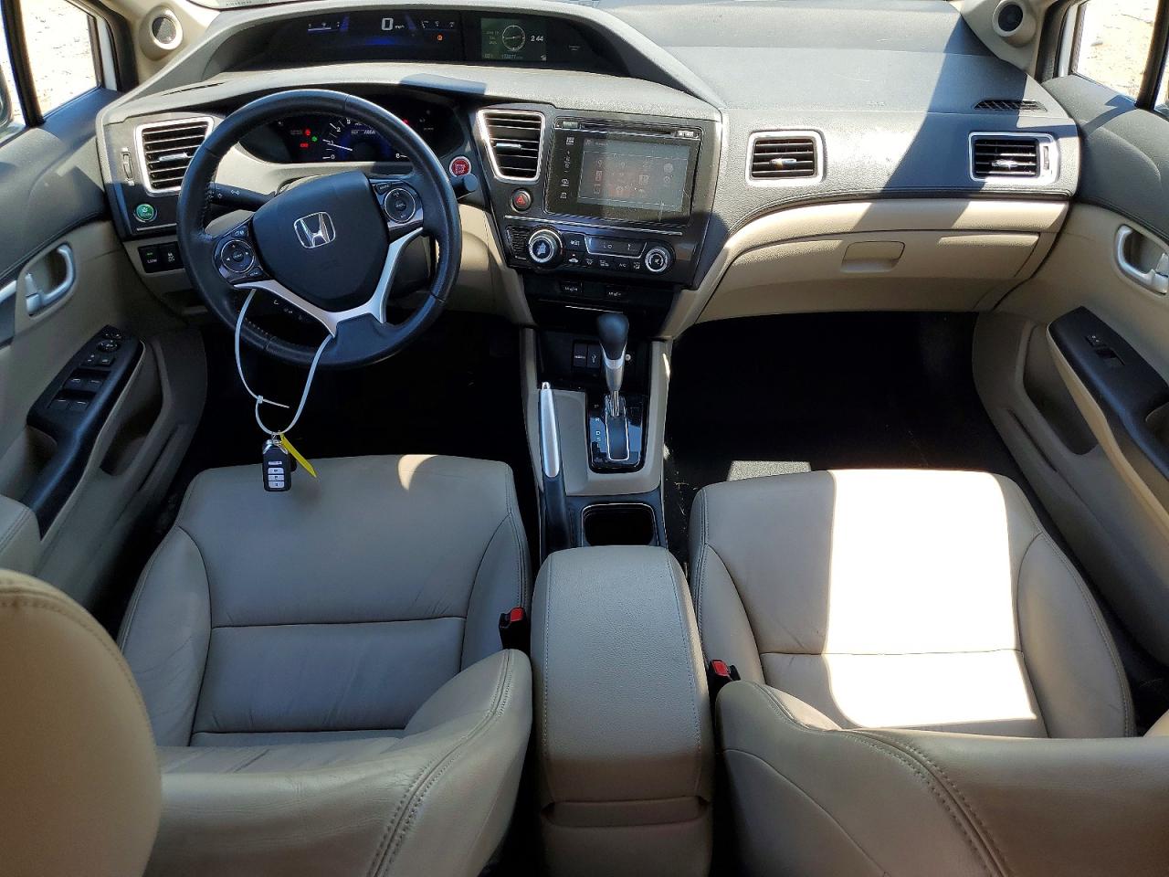 2015 Honda Civic Hybrid L Белый vin: 19XFB4F3XFE201630