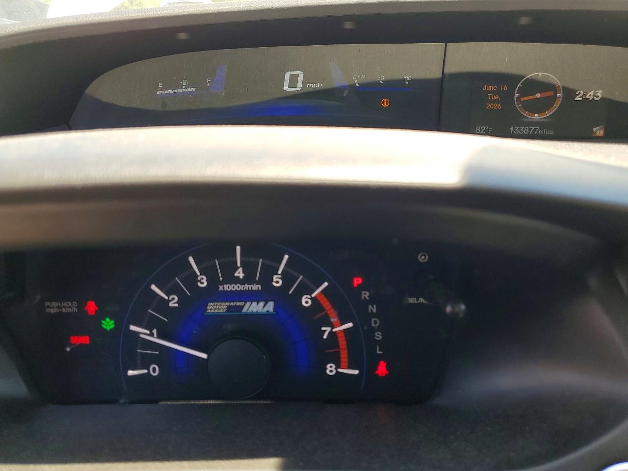 2015 Honda Civic Hybrid L Белый vin: 19XFB4F3XFE201630
