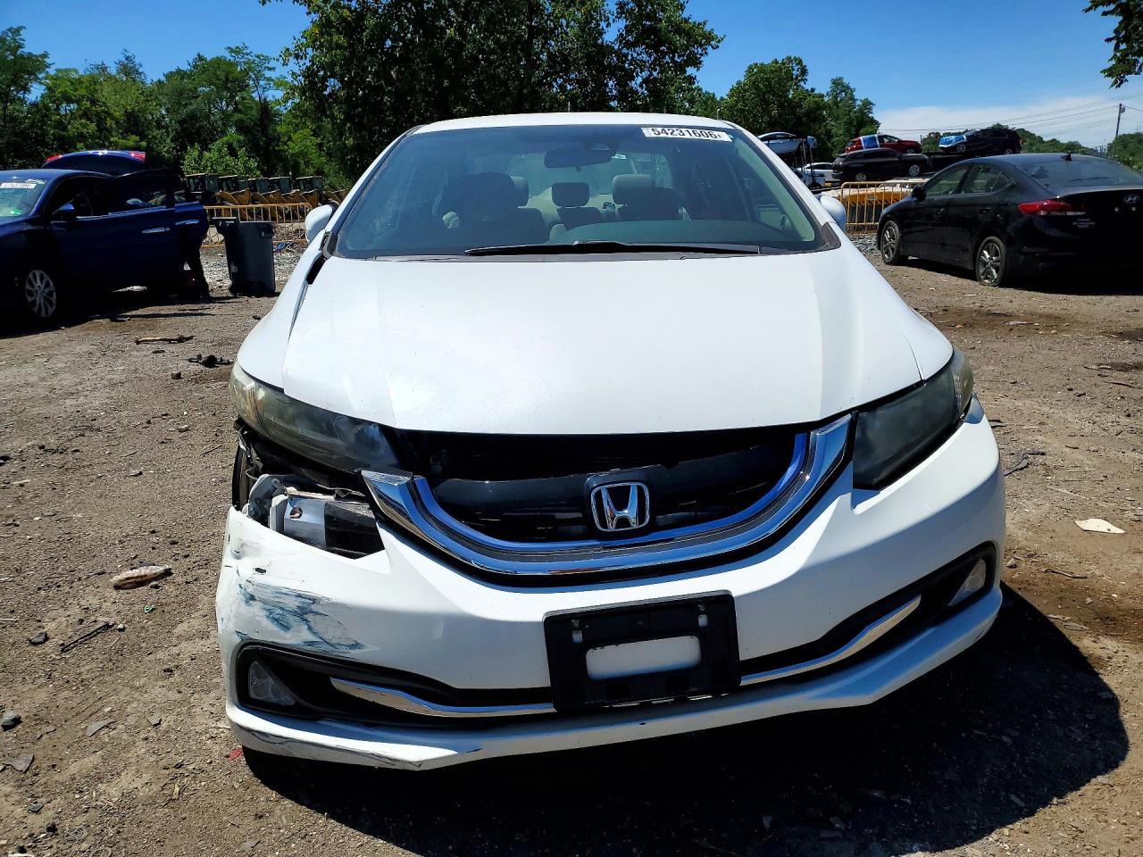 2015 Honda Civic Hybrid L Белый vin: 19XFB4F3XFE201630