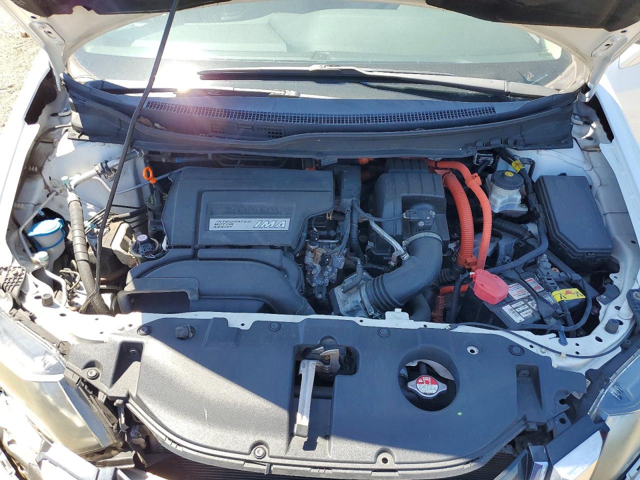 2015 Honda Civic Hybrid L Белый vin: 19XFB4F3XFE201630