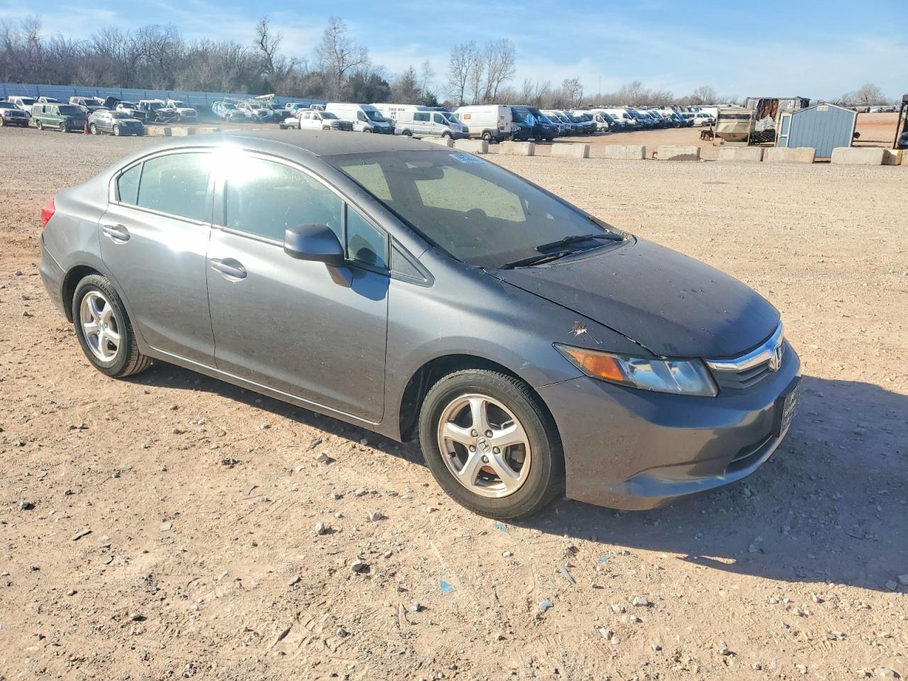 2012 Honda Civic Natural Gas Charcoal vin: 19XFB5F50CE000628