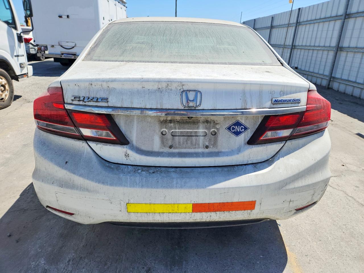 2013 Honda Civic Natural Gas Белый vin: 19XFB5F50DE000176