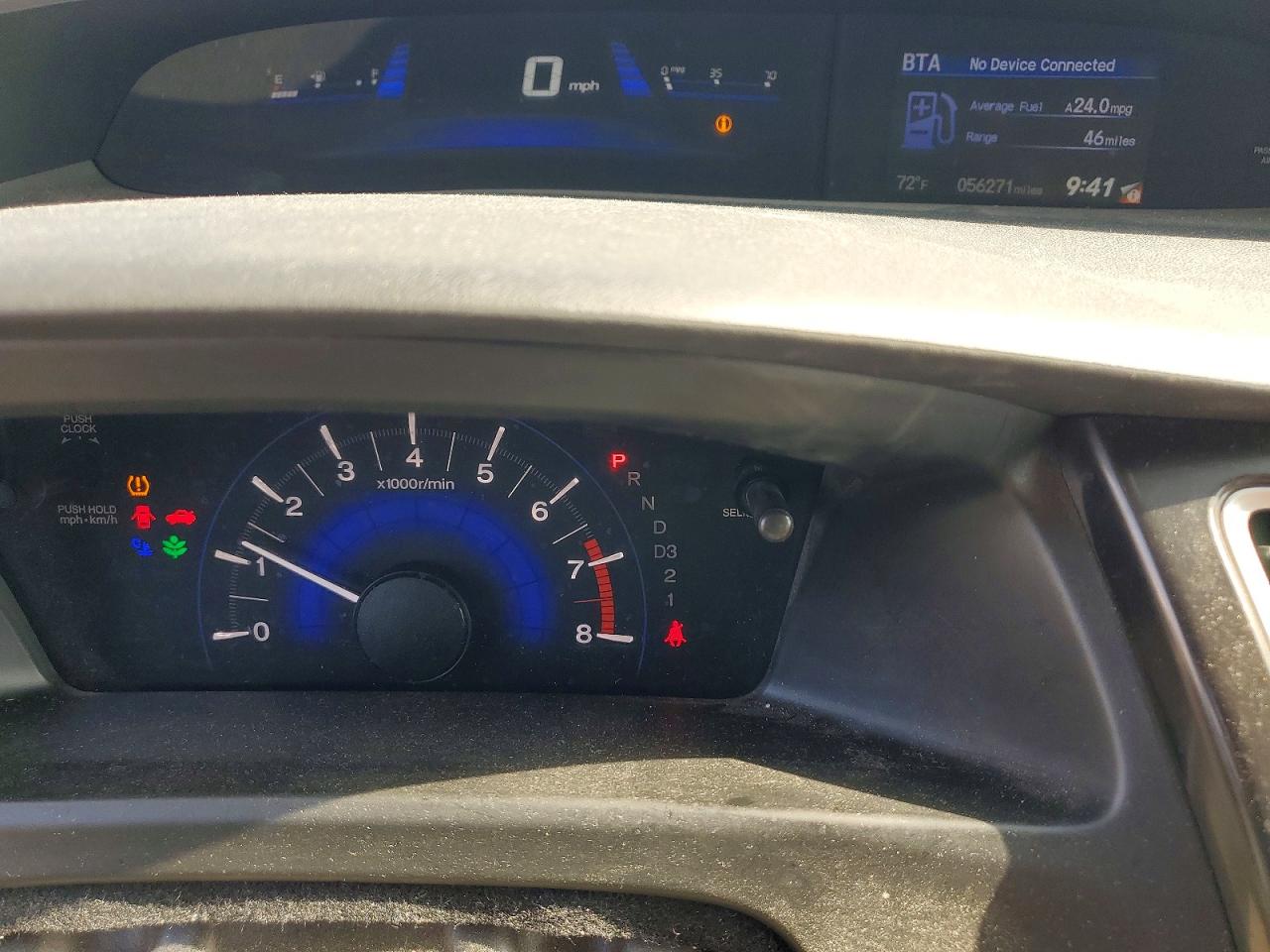 2013 Honda Civic Natural Gas Белый vin: 19XFB5F50DE000176
