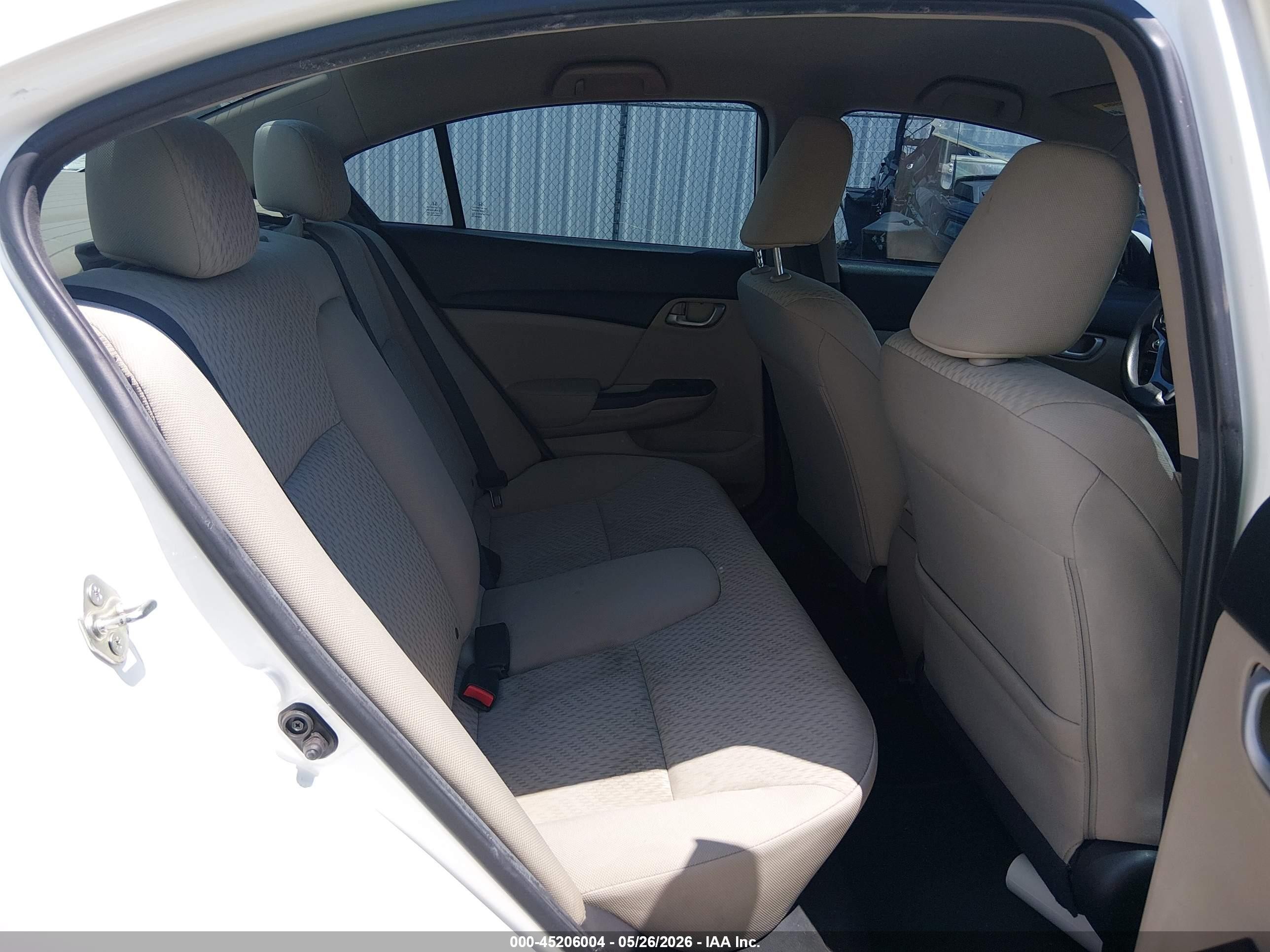 2014 Honda Civic Natural Gas White vin: 19XFB5F50EE000020
